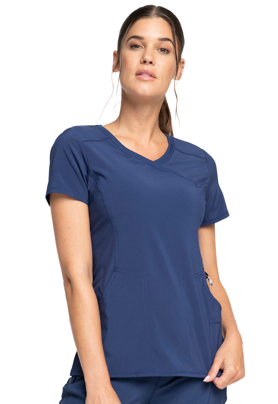Cherokee Infinity Mock Wrap Top
