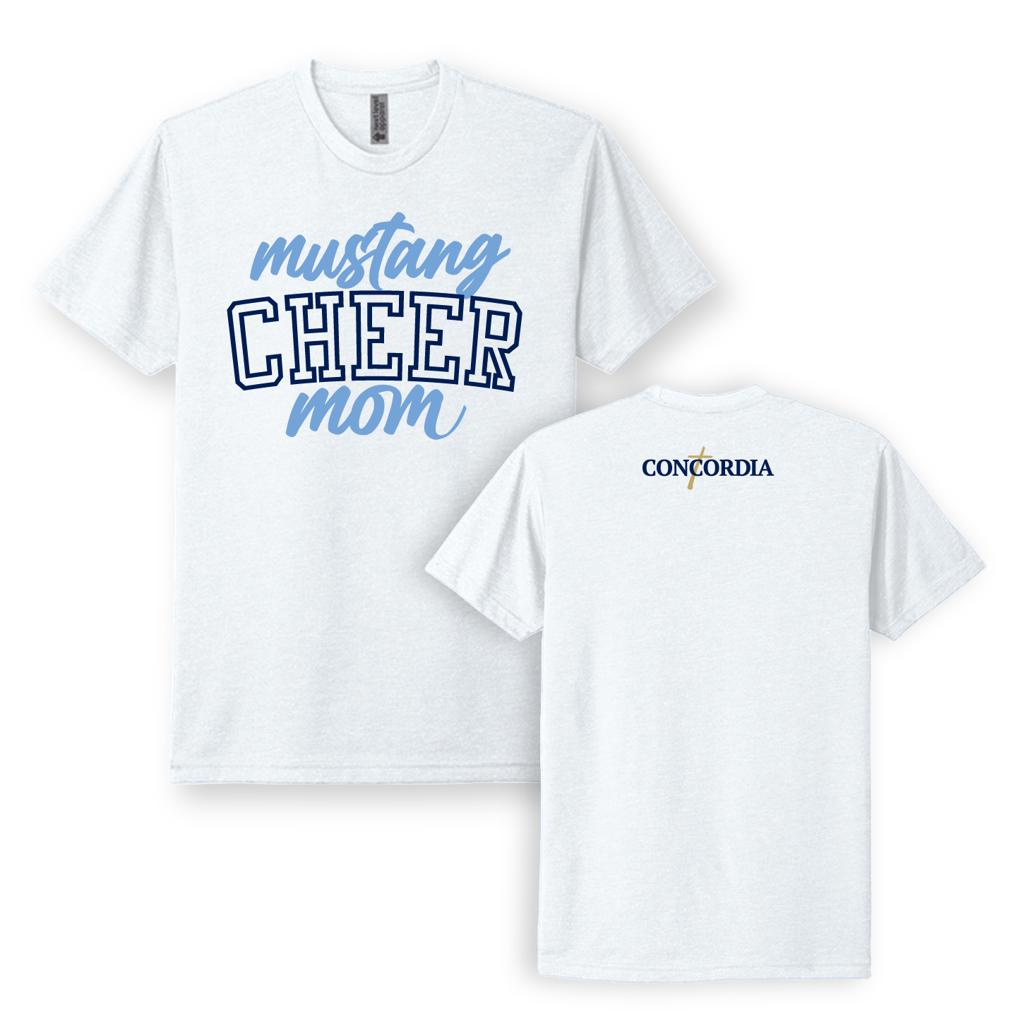 CLSO Navy T-Shirt | "Mustang Cheer Mom"