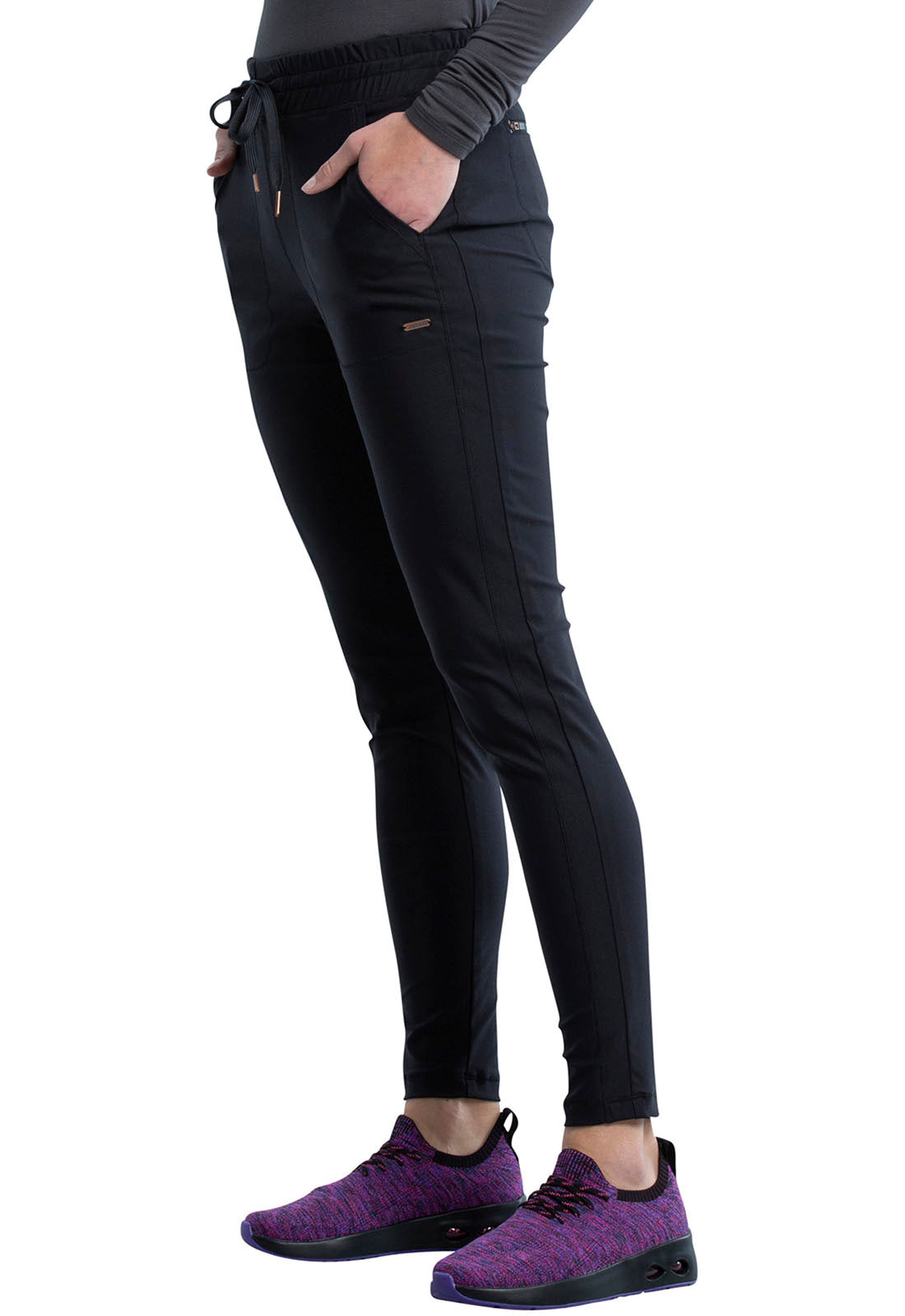 Cherokee FORM Mid Rise Tapered Leg Drawstring Pant