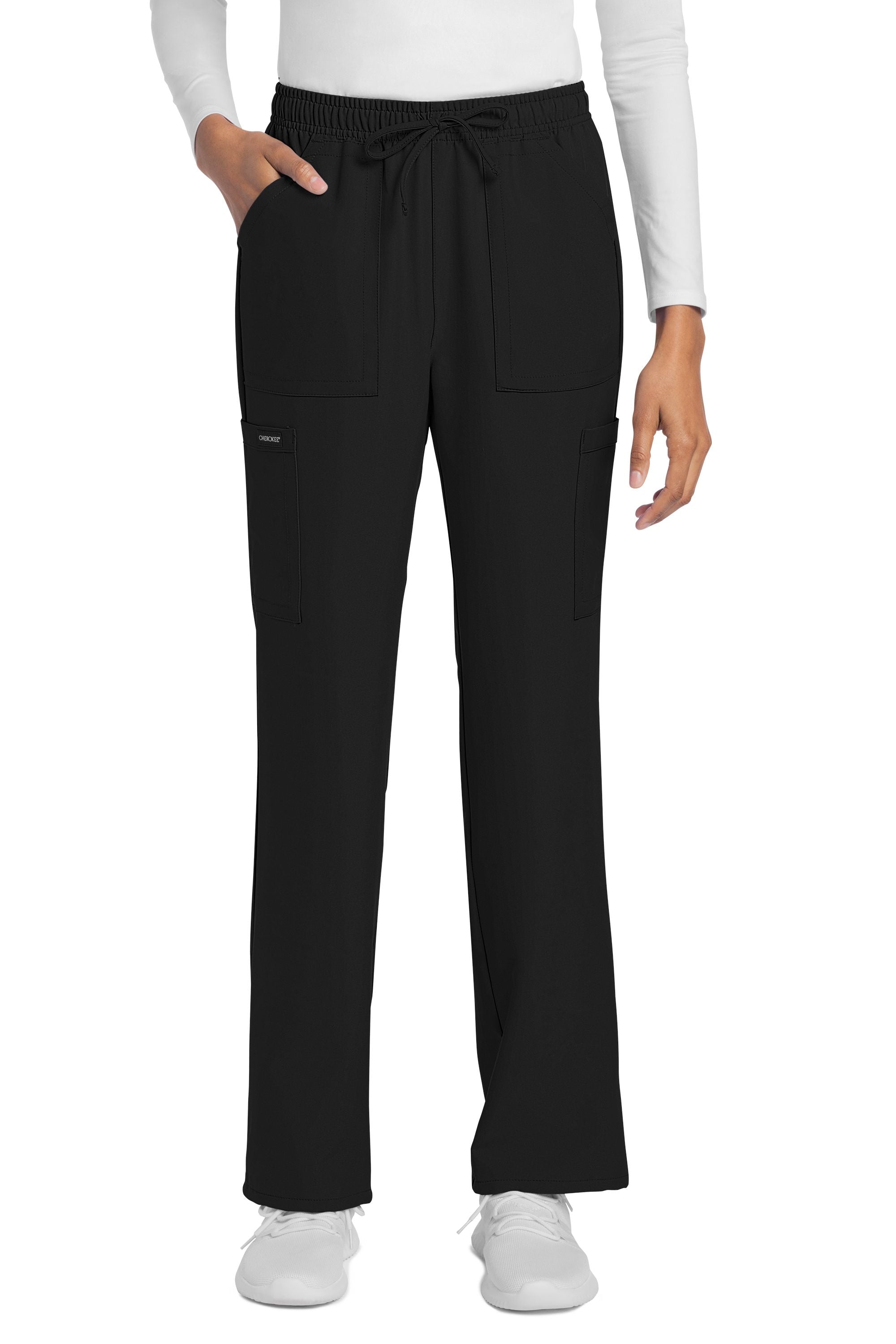 Women's Cherokee Ultra Drawstring 4 Pocket Cargo Scrub Pants