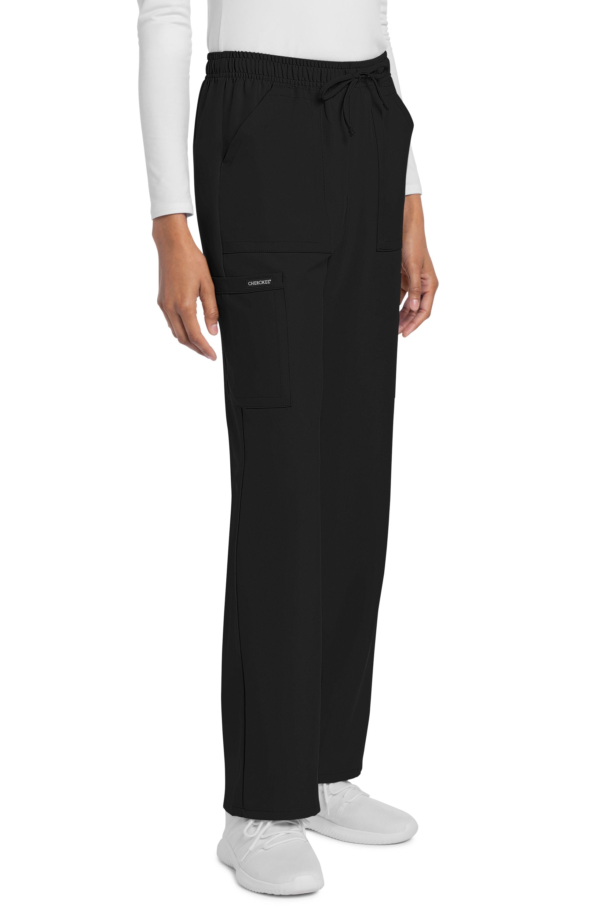 Women's Cherokee Ultra Drawstring 4 Pocket Cargo Scrub Pants