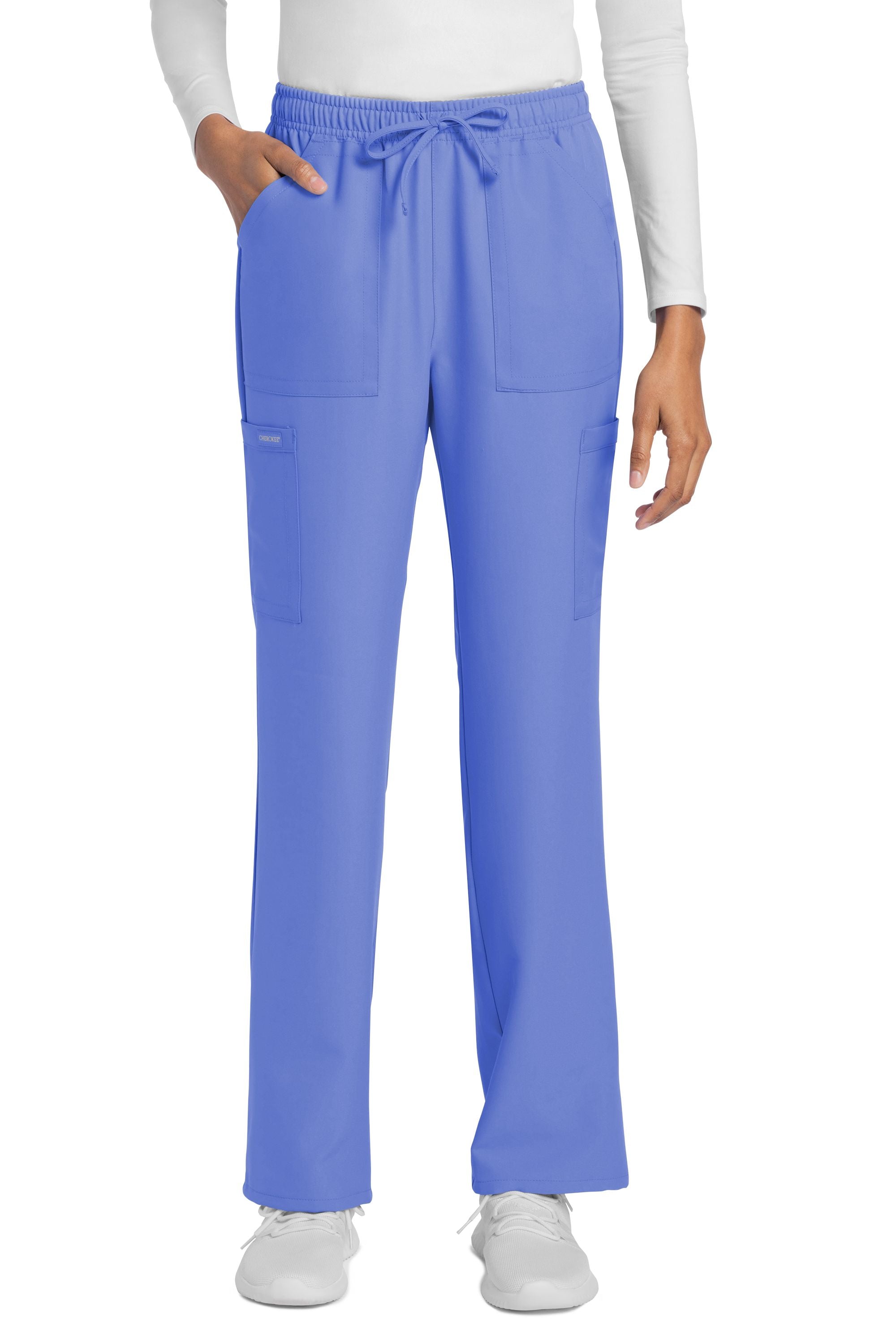 Women's Cherokee Ultra Drawstring 4 Pocket Cargo Scrub Pants