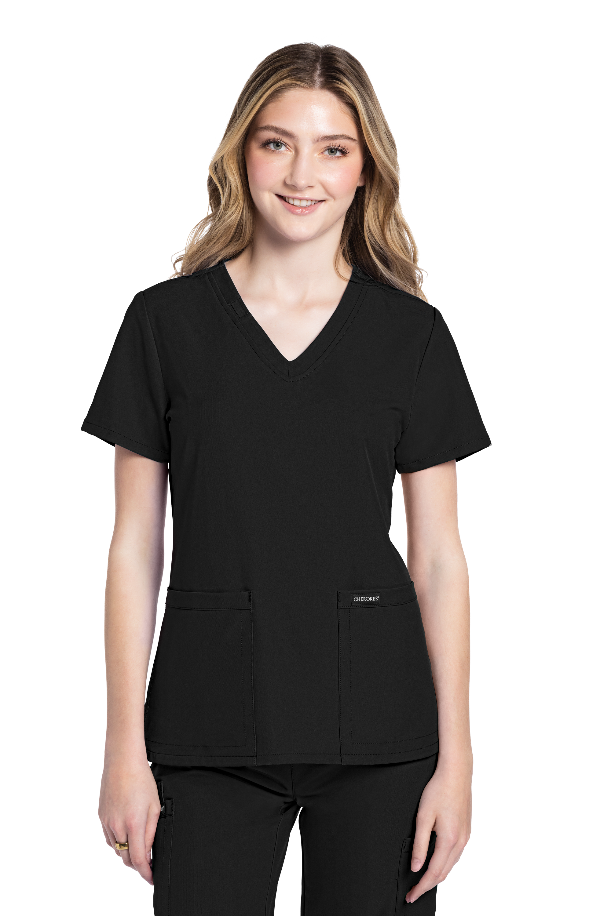 Women's Cherokee Ultra V-Neck 2 Pocket Top