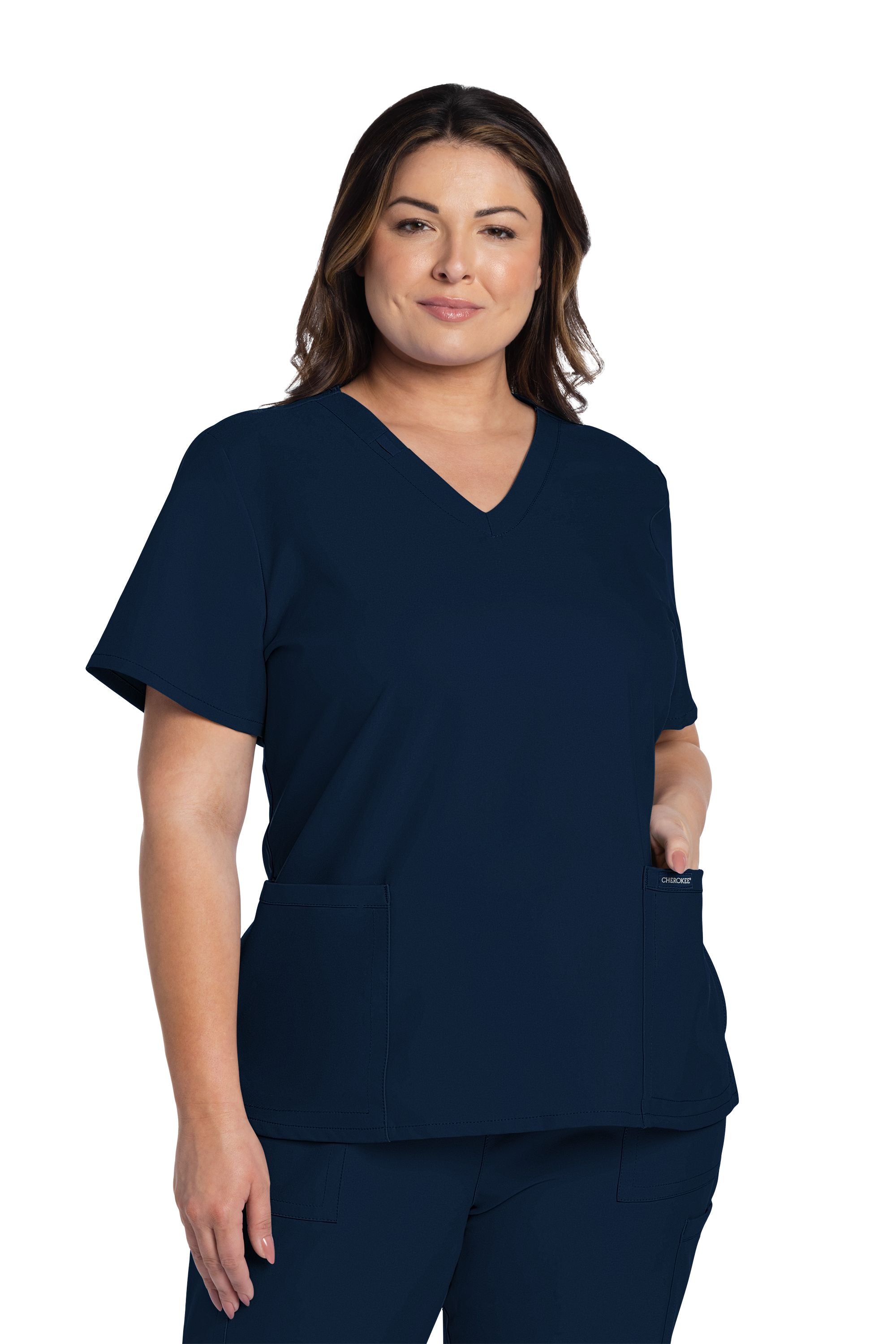 Women's Cherokee Ultra V-Neck 2 Pocket Top