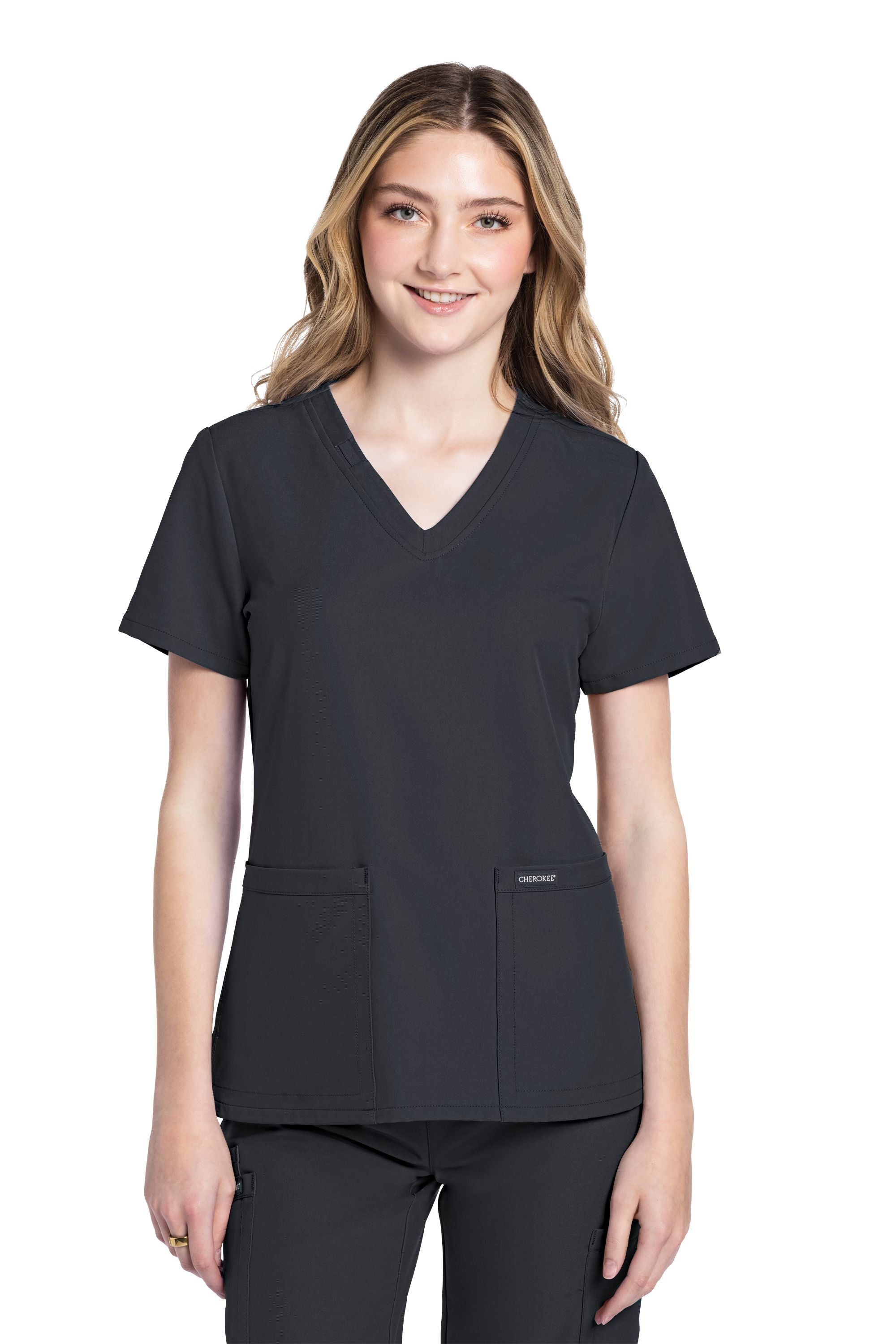Women's Cherokee Ultra V-Neck 2 Pocket Top