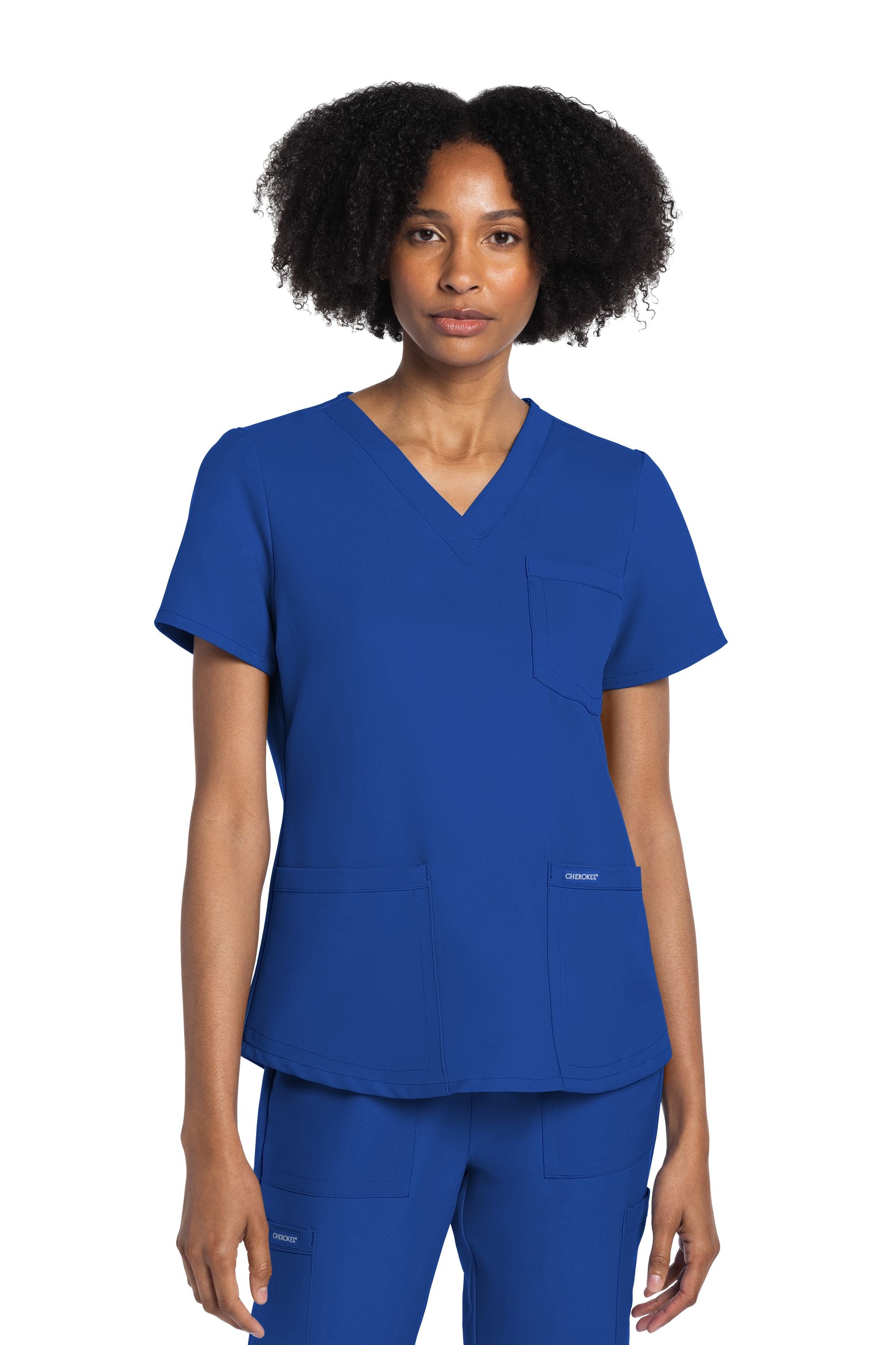 Women's Cherokee Ultra V-Neck 3 Pocket Top