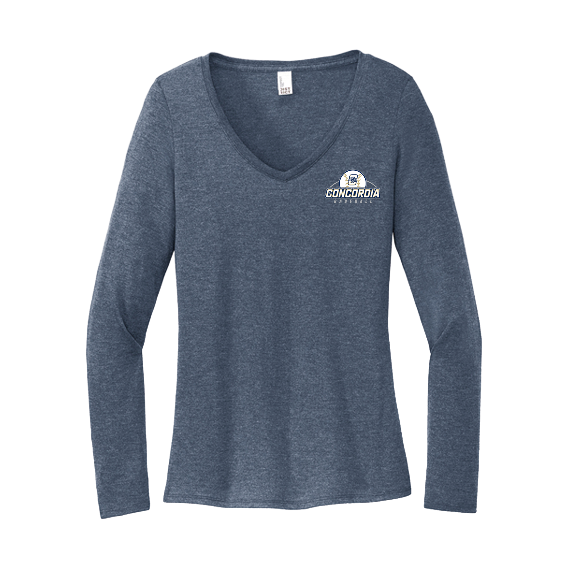 CLSO Women's LS V-Neck | "Concordia Baseball"