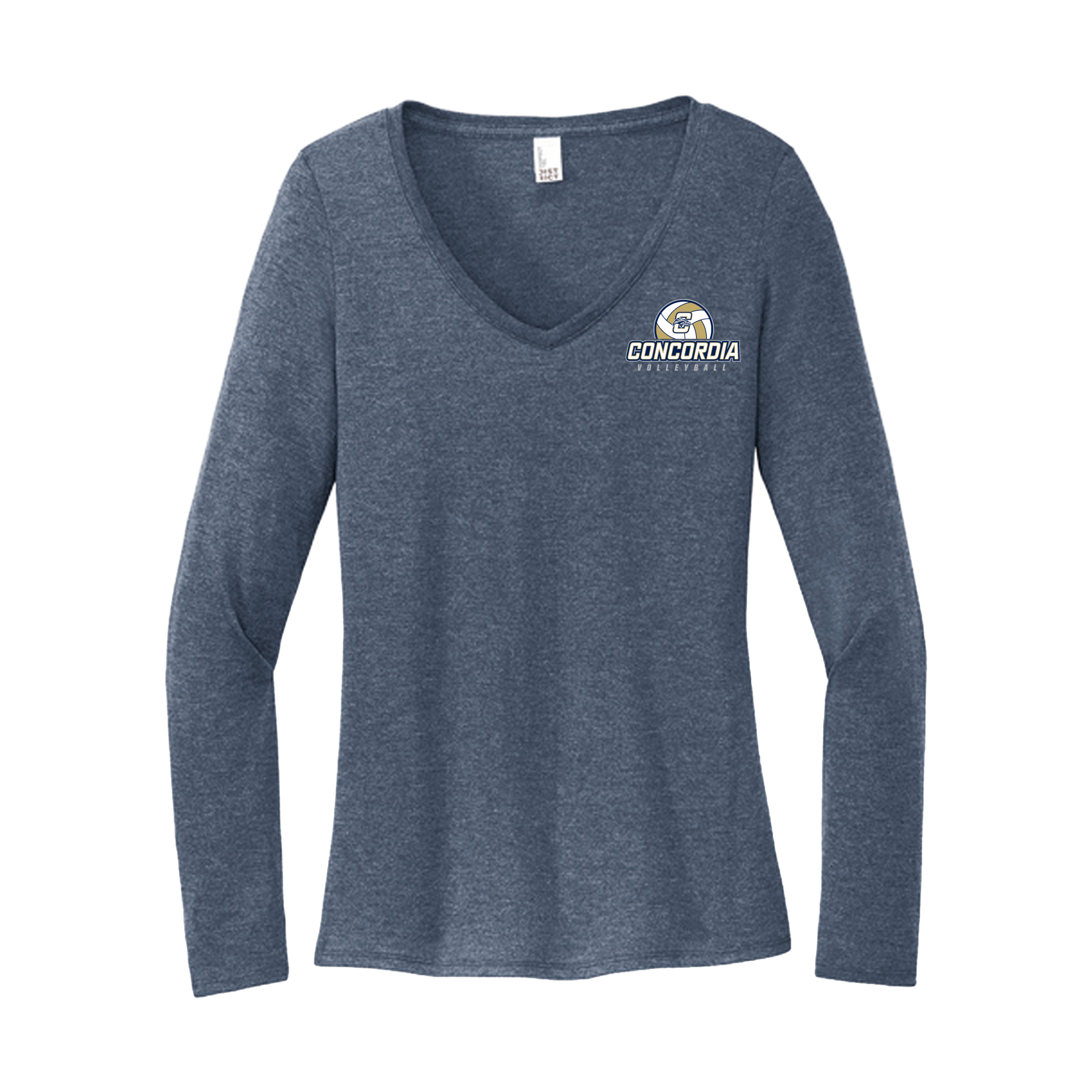 CLSO Women's LS V-Neck | "Concordia Volleyball"
