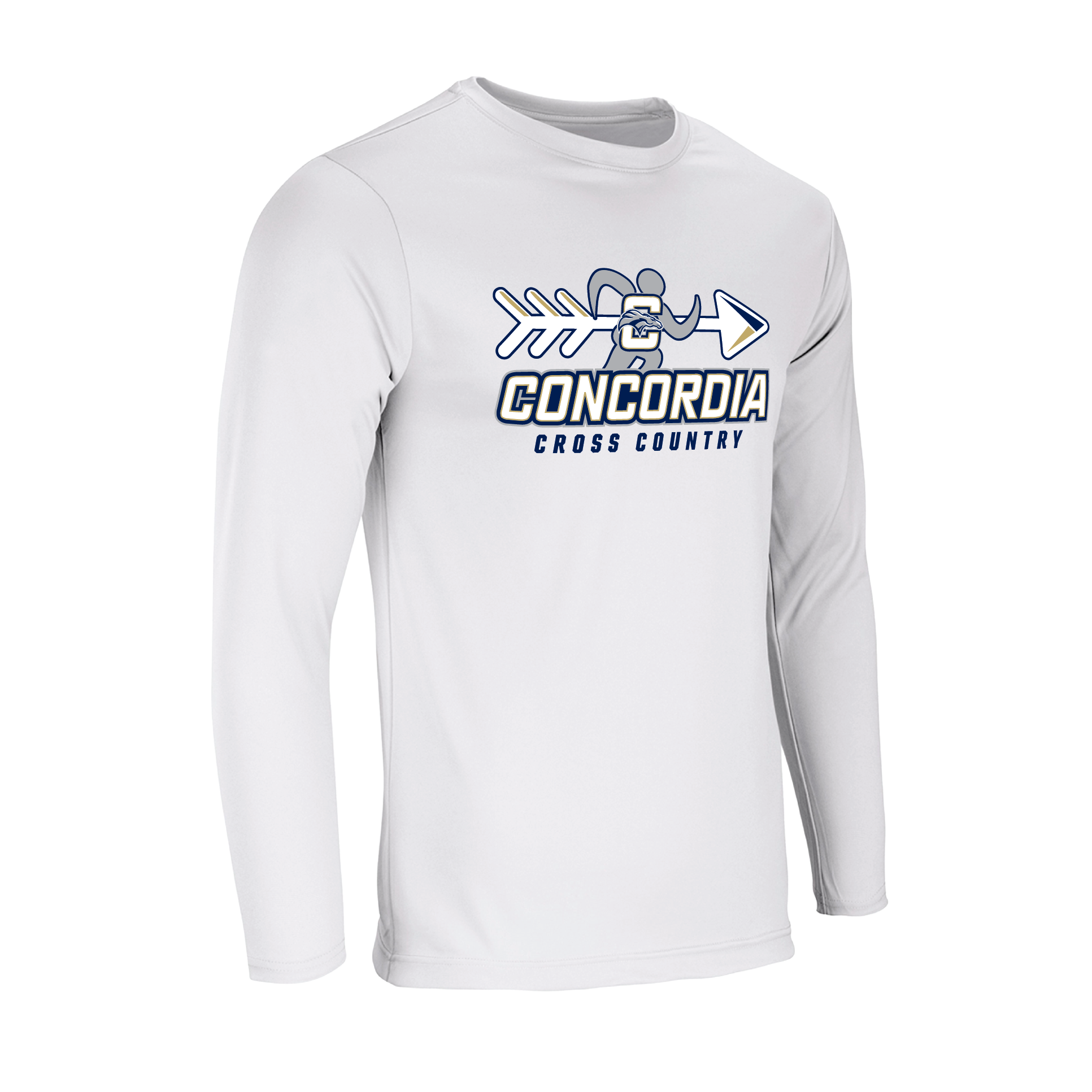 CLSO White LS T-Shirt | "Concordia Cross Country"
