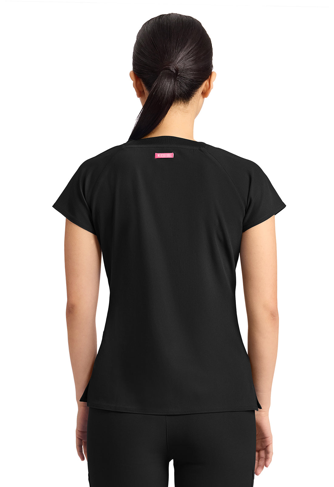 Med Couture Women's 3-Pocket Square Neck Top