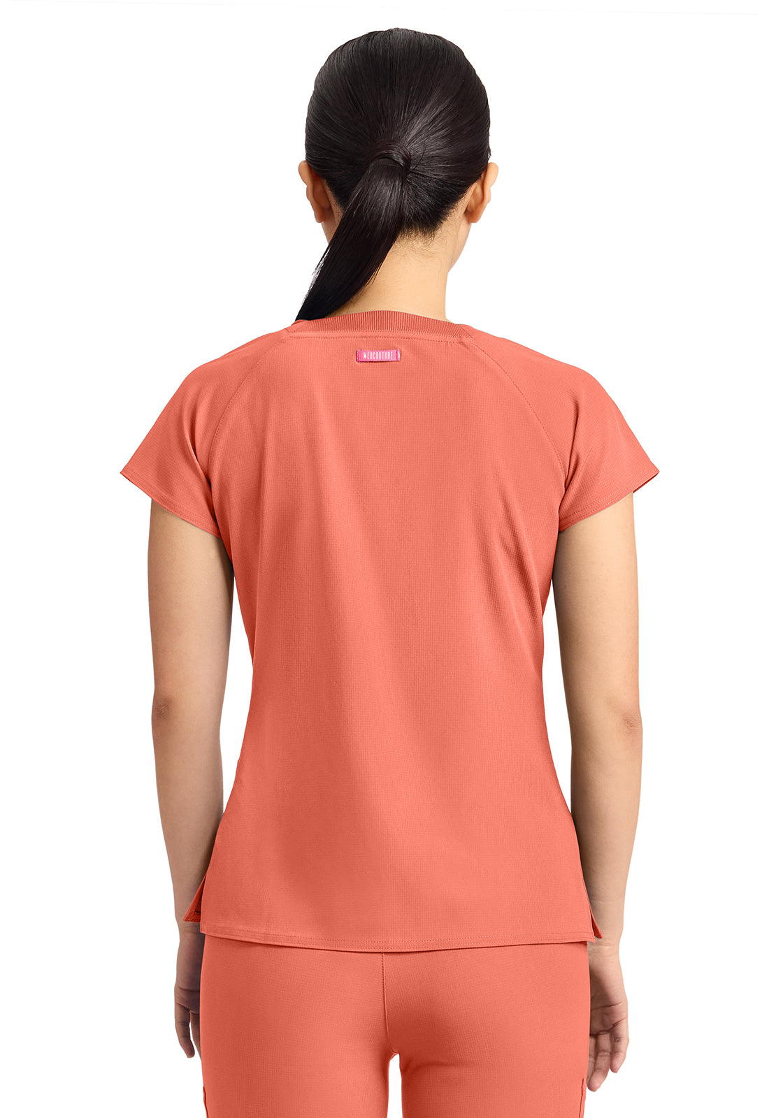 Med Couture Women's 3-Pocket Square Neck Top