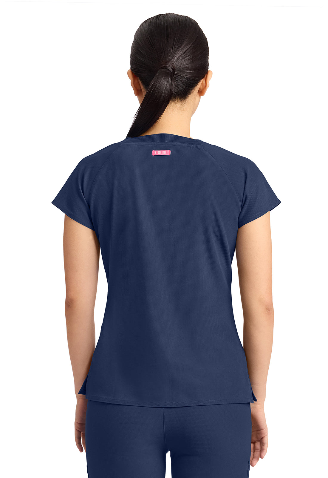Med Couture Women's 3-Pocket Square Neck Top
