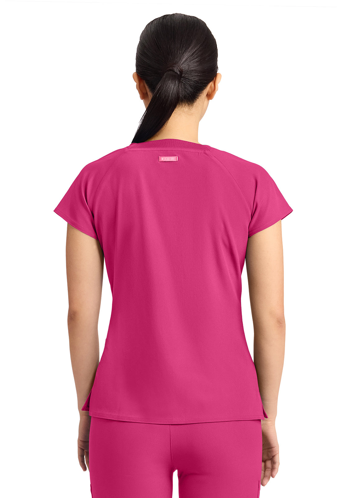 Med Couture Women's 3-Pocket Square Neck Top