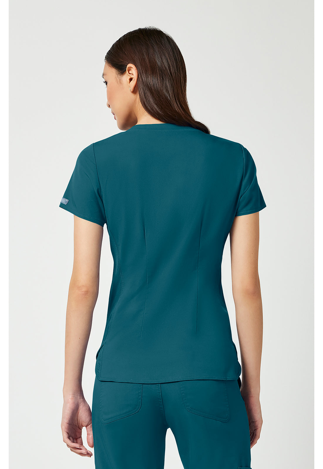 Med Couture V-Neck Shirttail Top