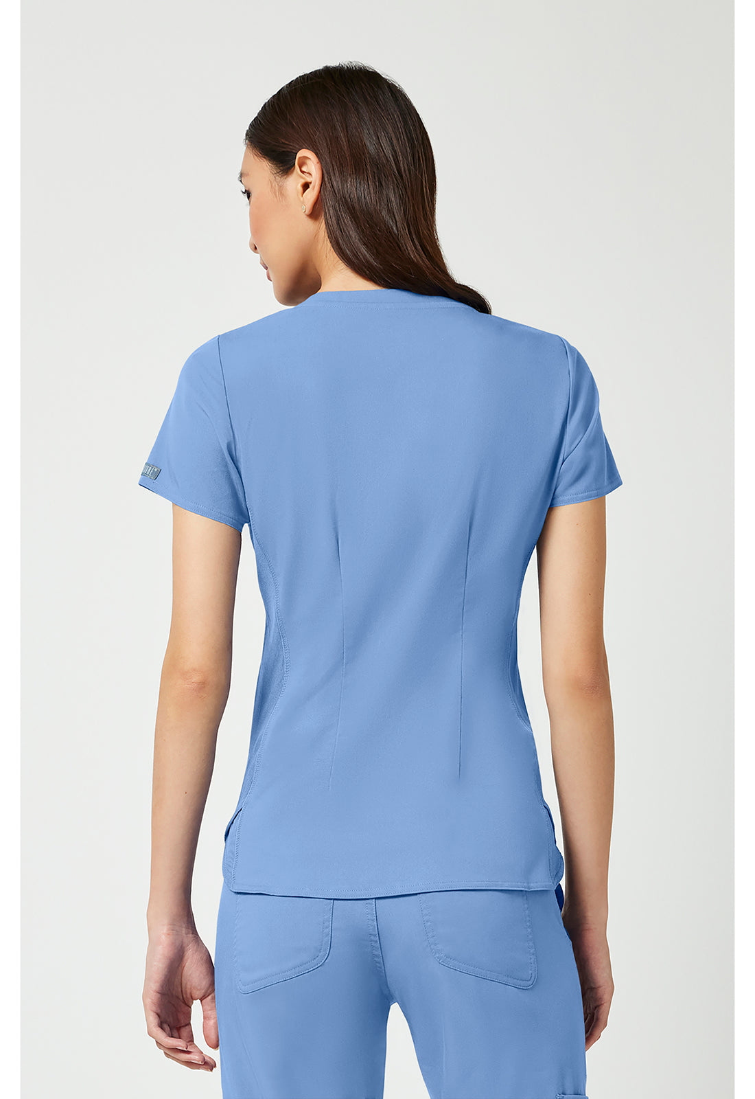 Med Couture V-Neck Shirttail Top
