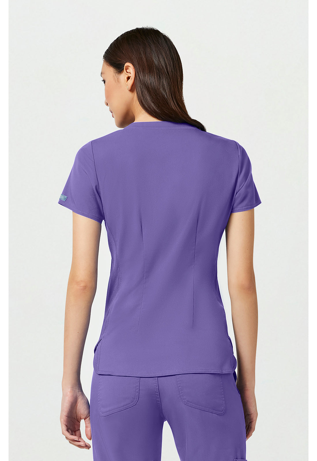 Med Couture V-Neck Shirttail Top