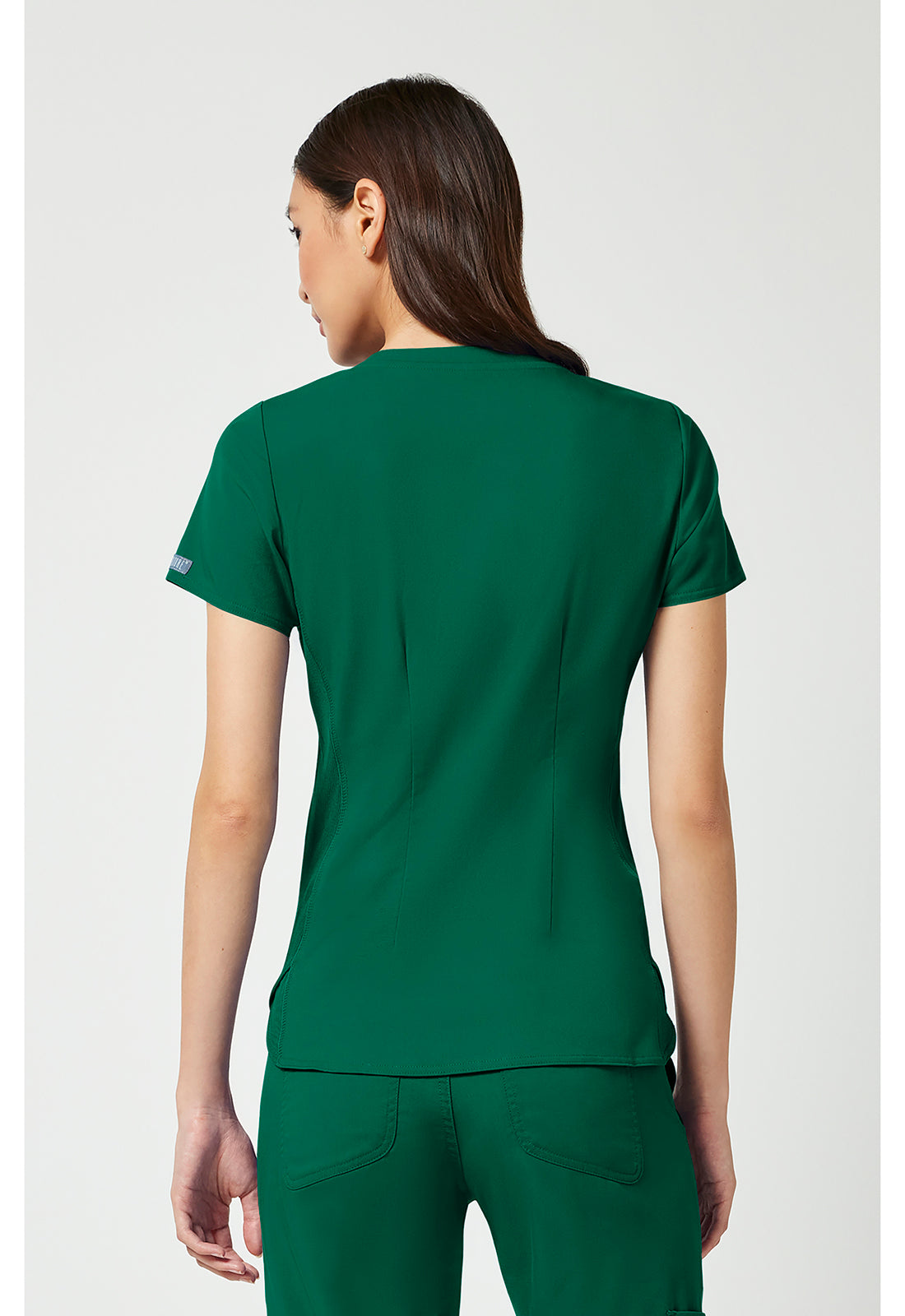 Med Couture V-Neck Shirttail Top