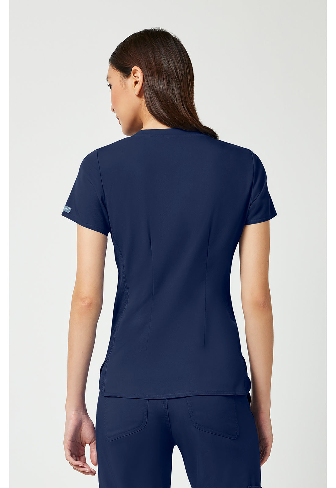 Med Couture V-Neck Shirttail Top