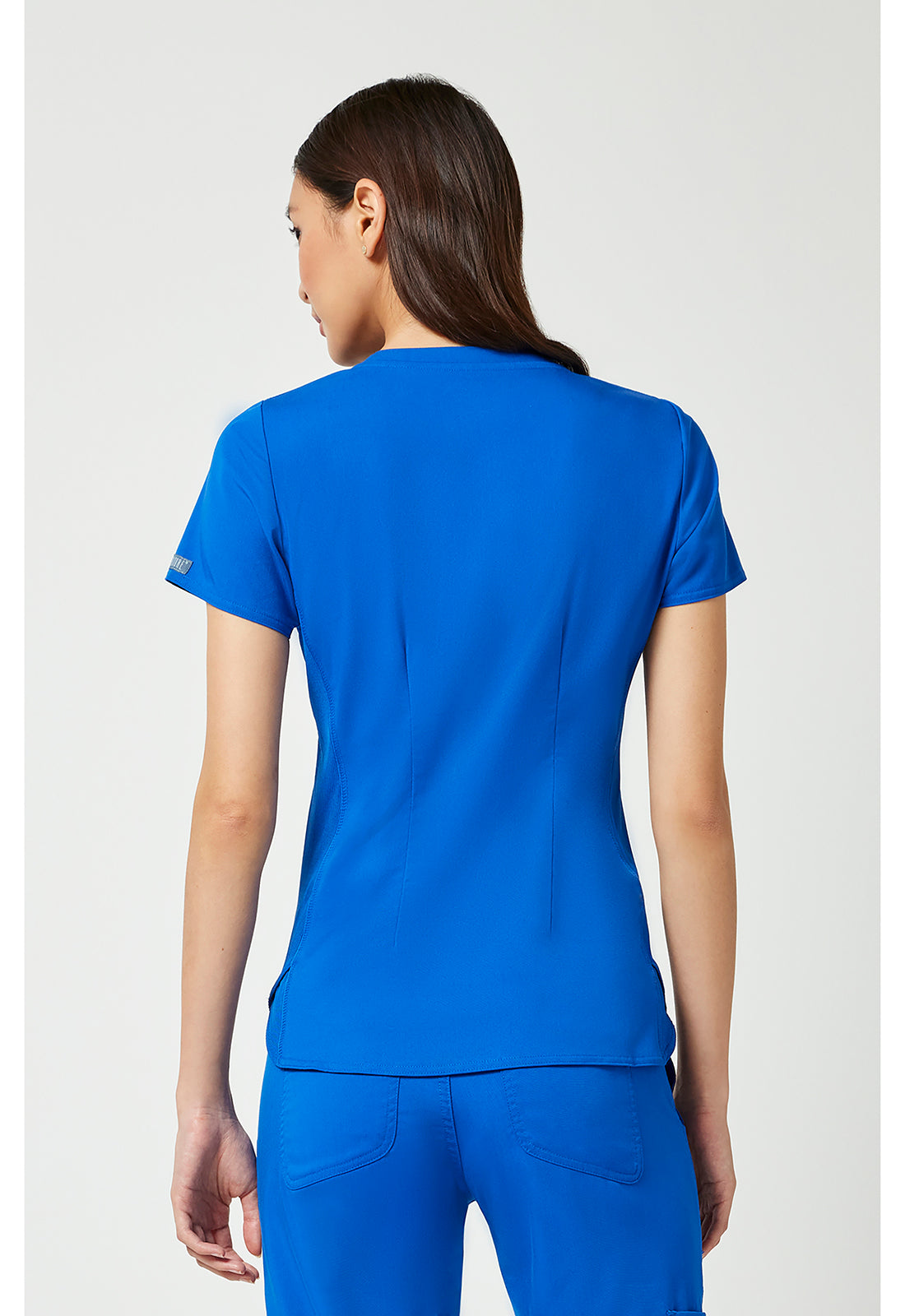 Med Couture V-Neck Shirttail Top