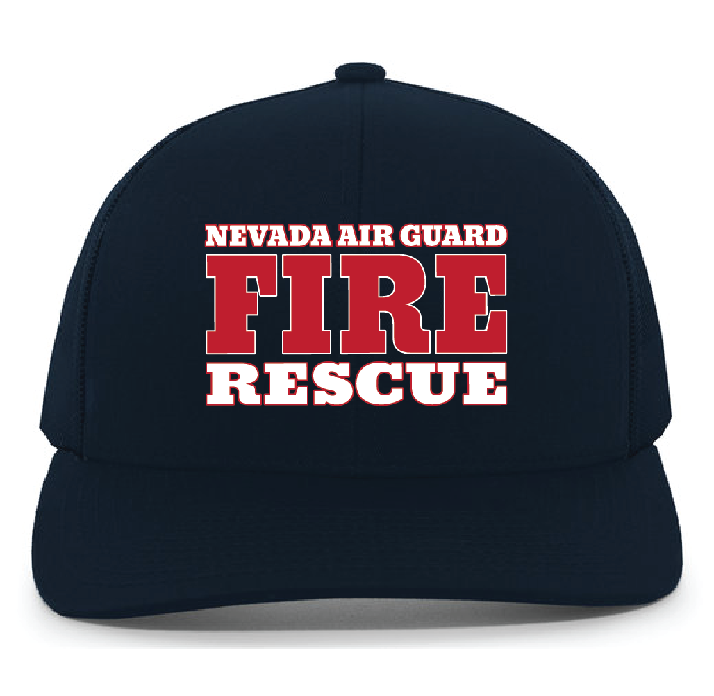 Nevada Air Guard Fire & Rescue Trucker Snapback Hat