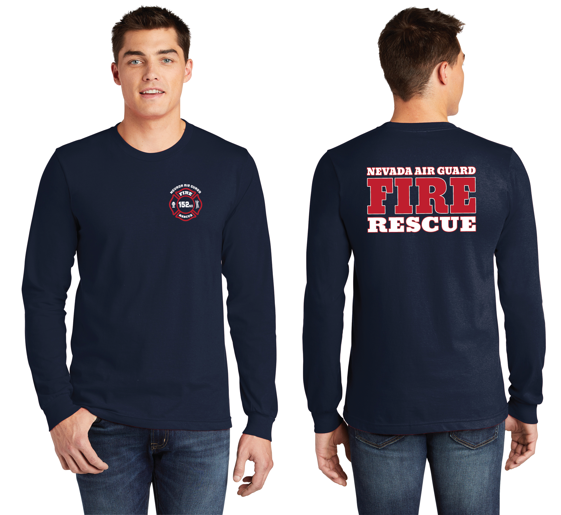 Nevada Air Guard Fire & Rescue Long Sleeve Shirt