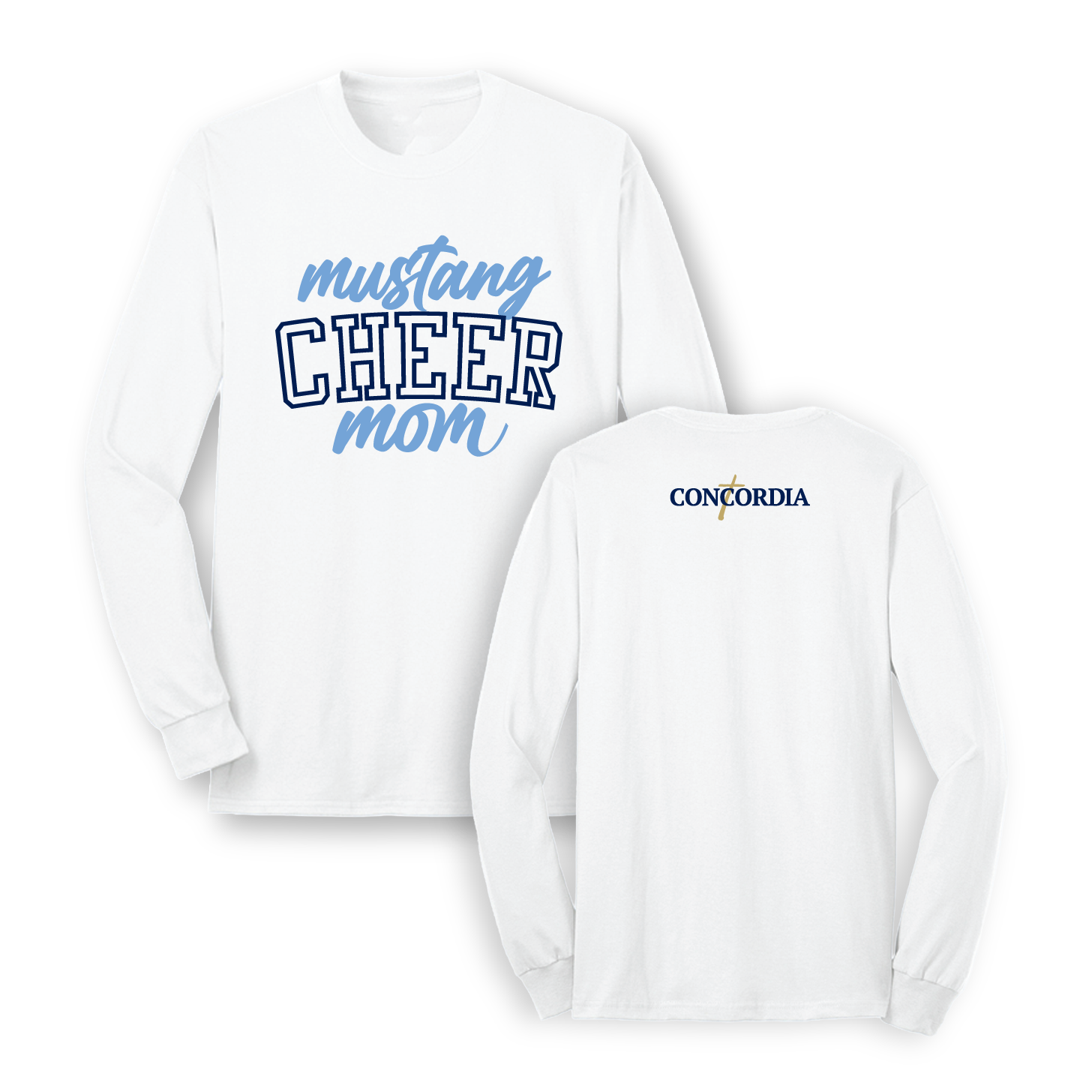 CLSO LS Parent T-Shirt | "Mustang Cheer Mom"