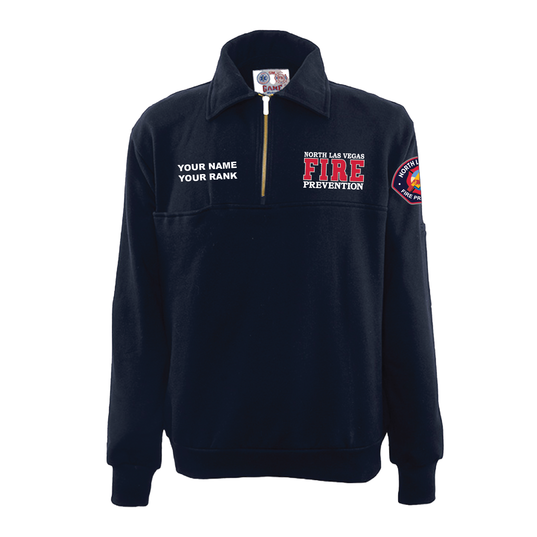 North Las Vegas Fire Prevention Game 1/4 Zip Job Shirt