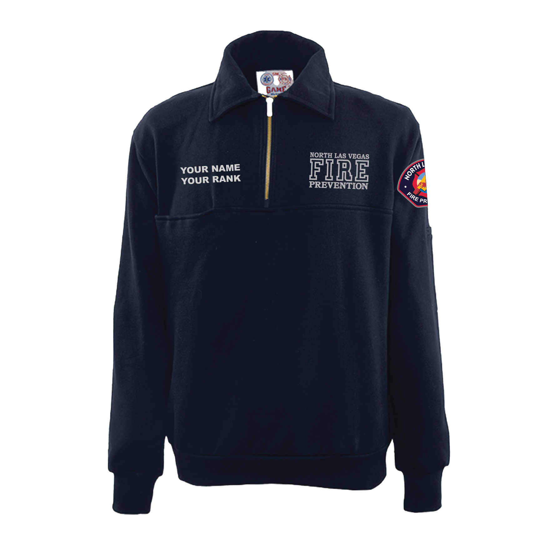North Las Vegas Fire Prevention Game 1/4 Zip Job Shirt
