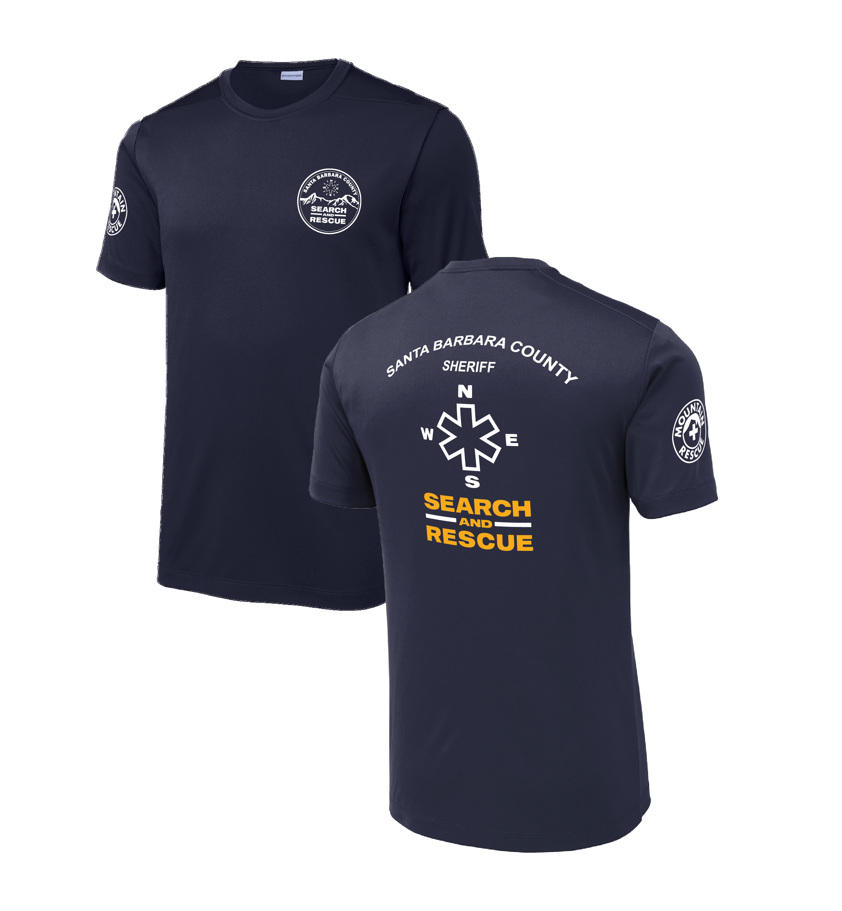 Santa Barbara Search & Rescue Duty Tee - 100% Polyester