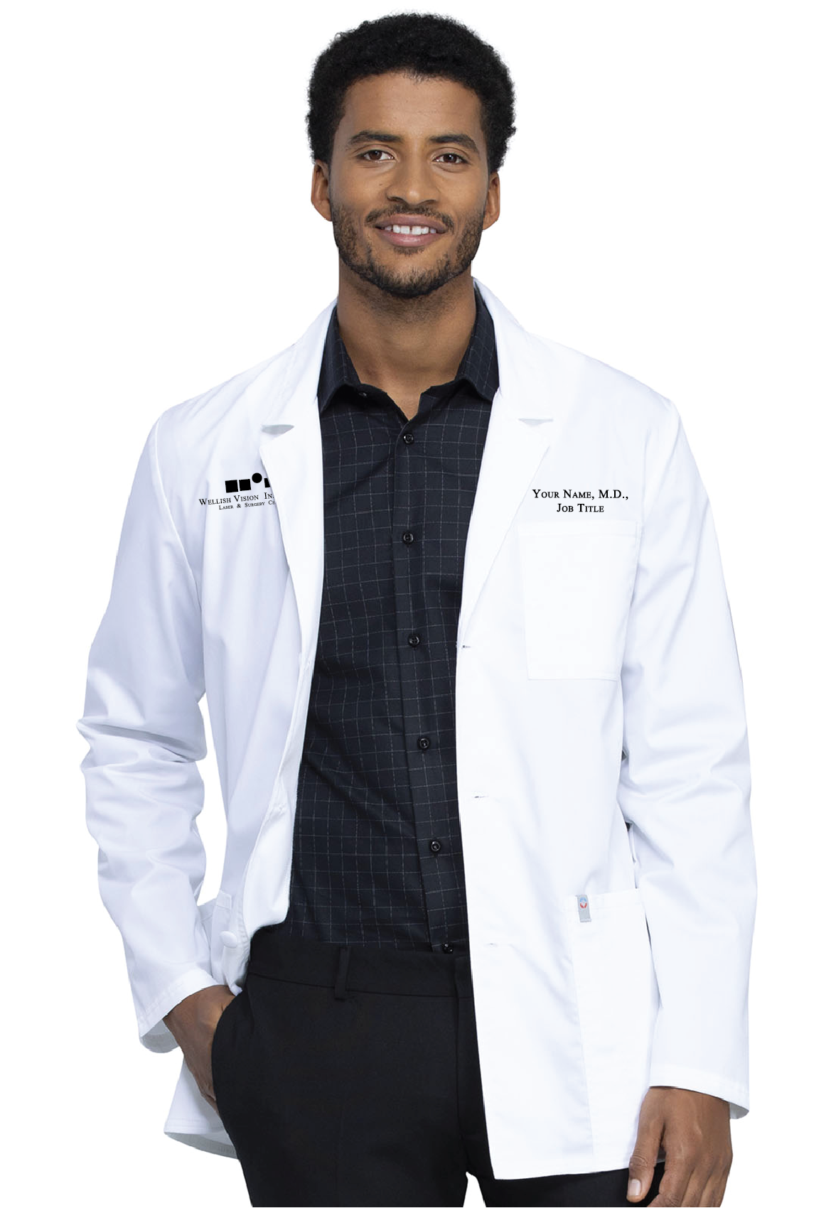 Wellish Vision - Cherokee Men's 32" Consultation Lab Coat