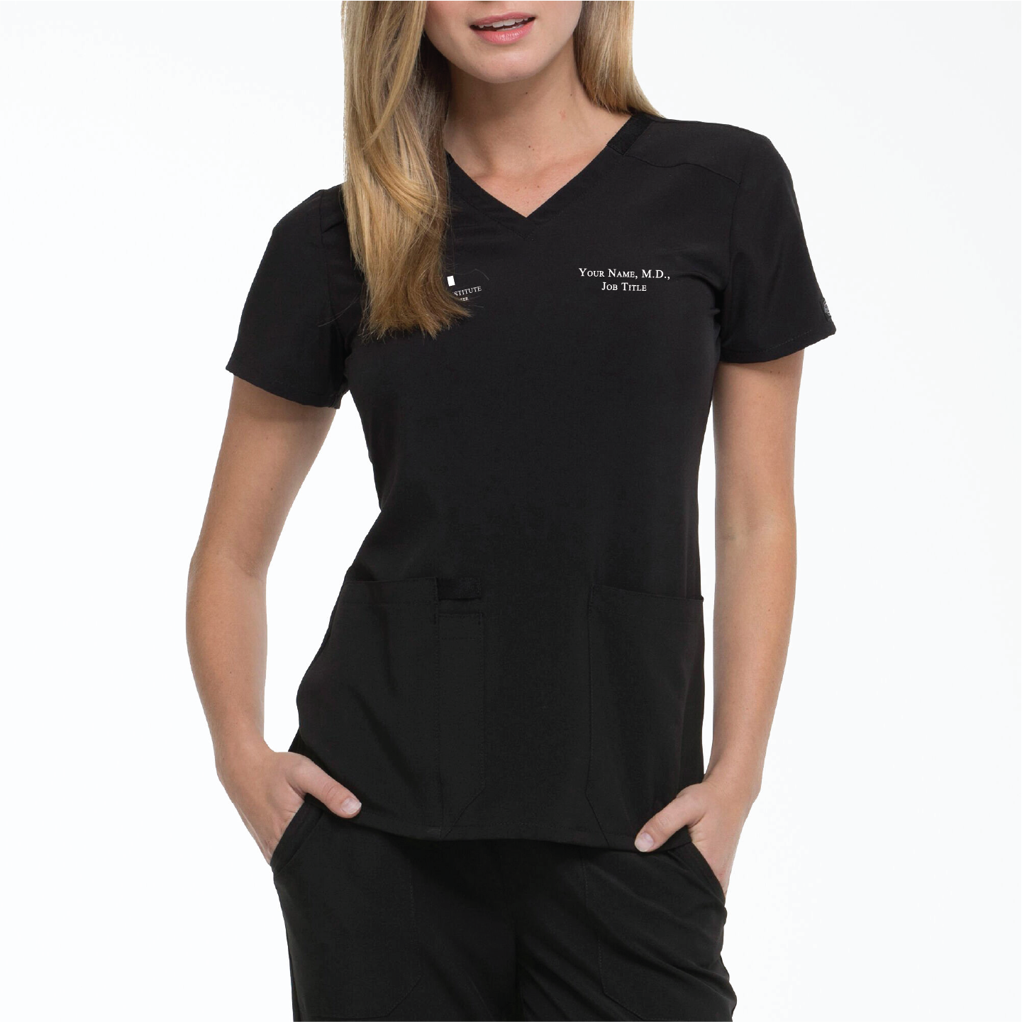 Wellish - Women's EDS Essentials V-Neck Scrub Top