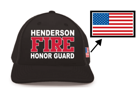 Henderson (HFD) Honor Guard Hat w/ Flag