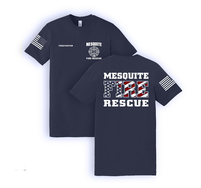 Mesquite Patriotic Flag Duty Shirts