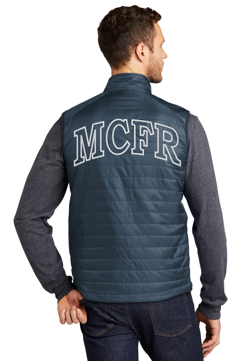 MCFR Embroidered Packable Puffy Jacket and Vest