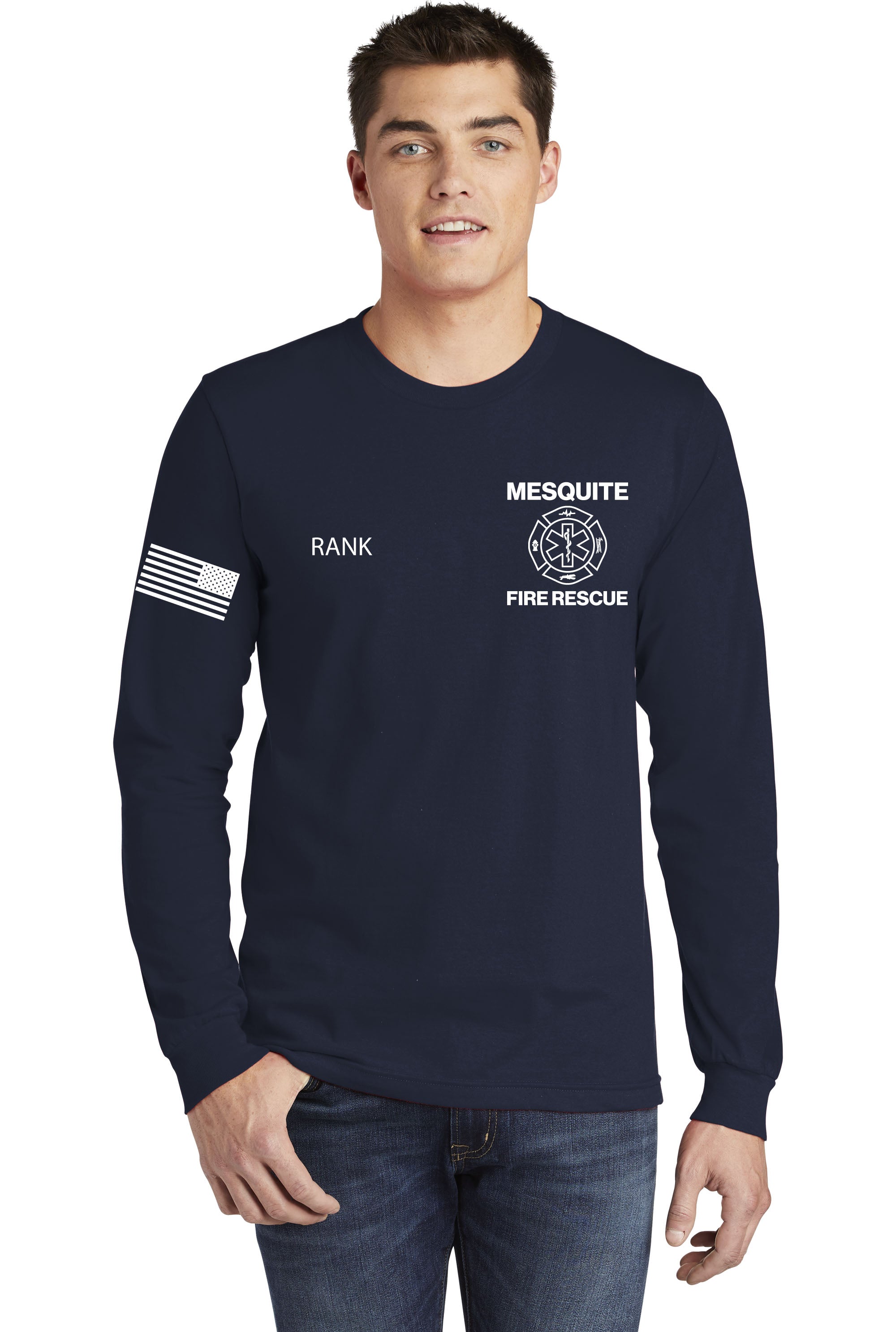 Mesquite Fire American Apparel/Los Angeles Apparel Longsleeve Duty T-Shirt (2007w/20007))