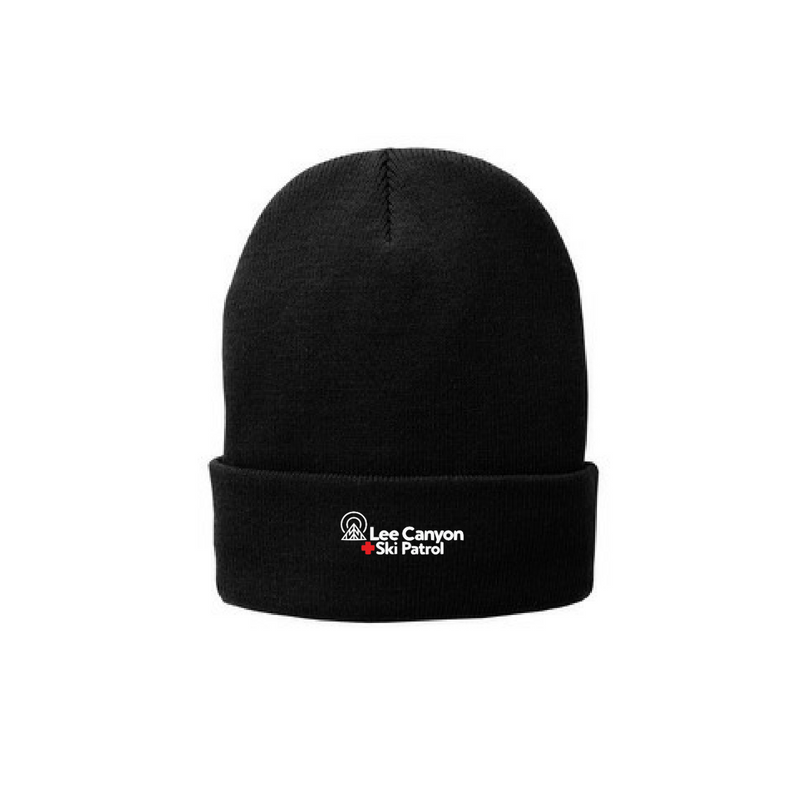 Lee Canyon Ski Patrol FLEECE LINED Beanie