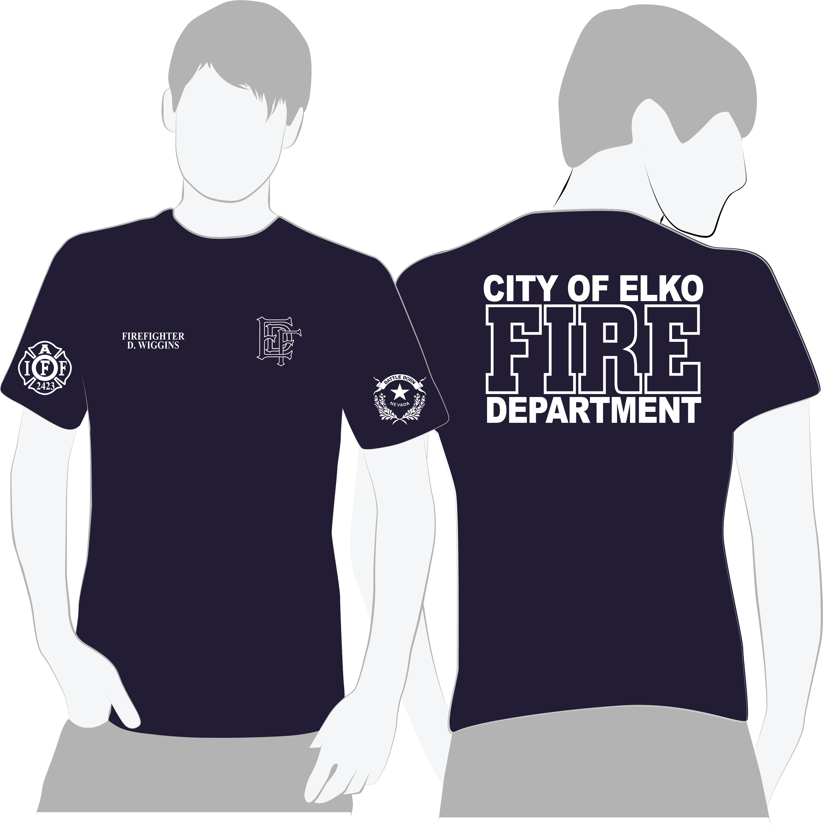 Elko Fire & Rescue American Apparel Duty Tee - 100% Cotton