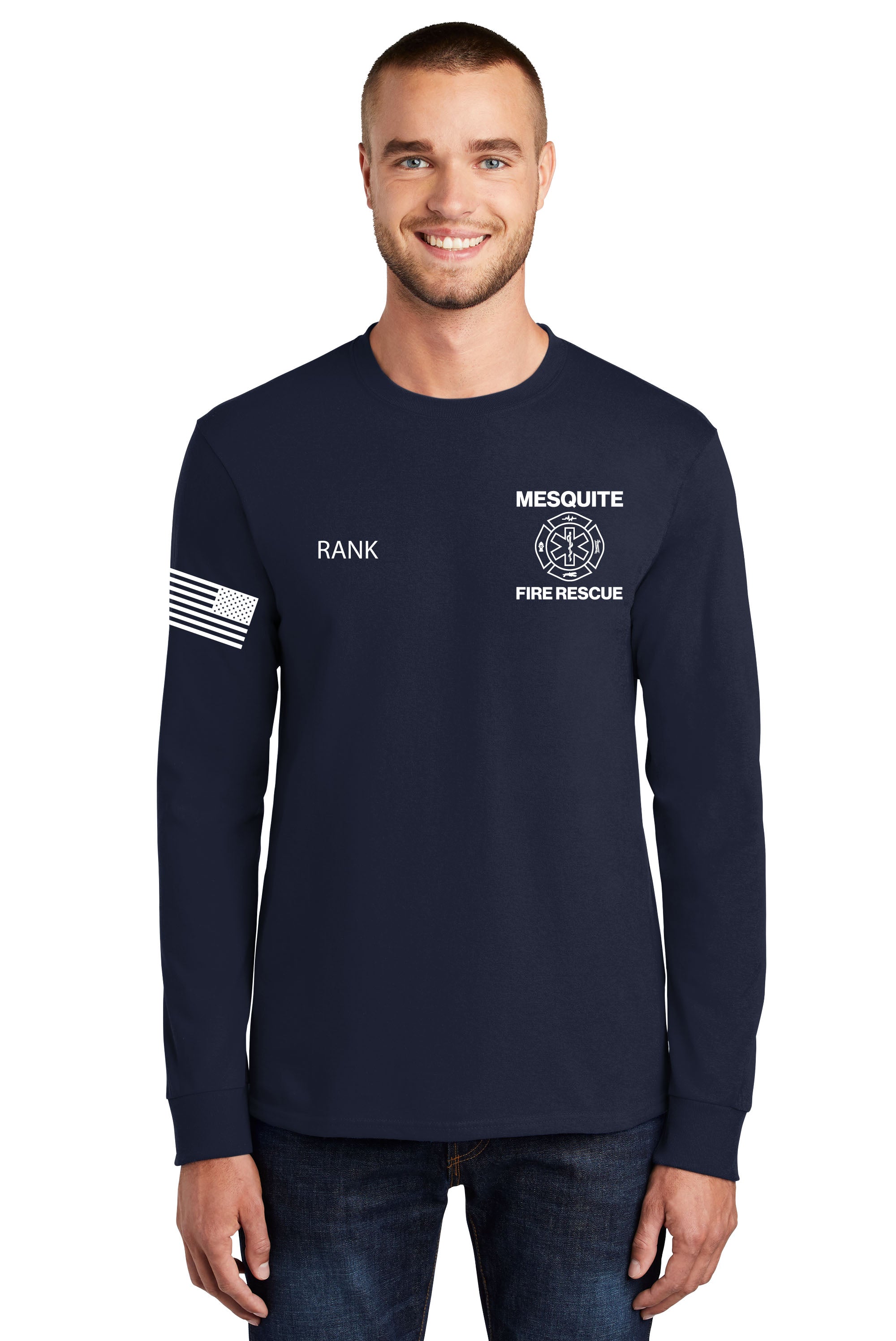 Mesquite Fire Port & Company Longsleeve Tall Duty T-Shirt (PC61lst)