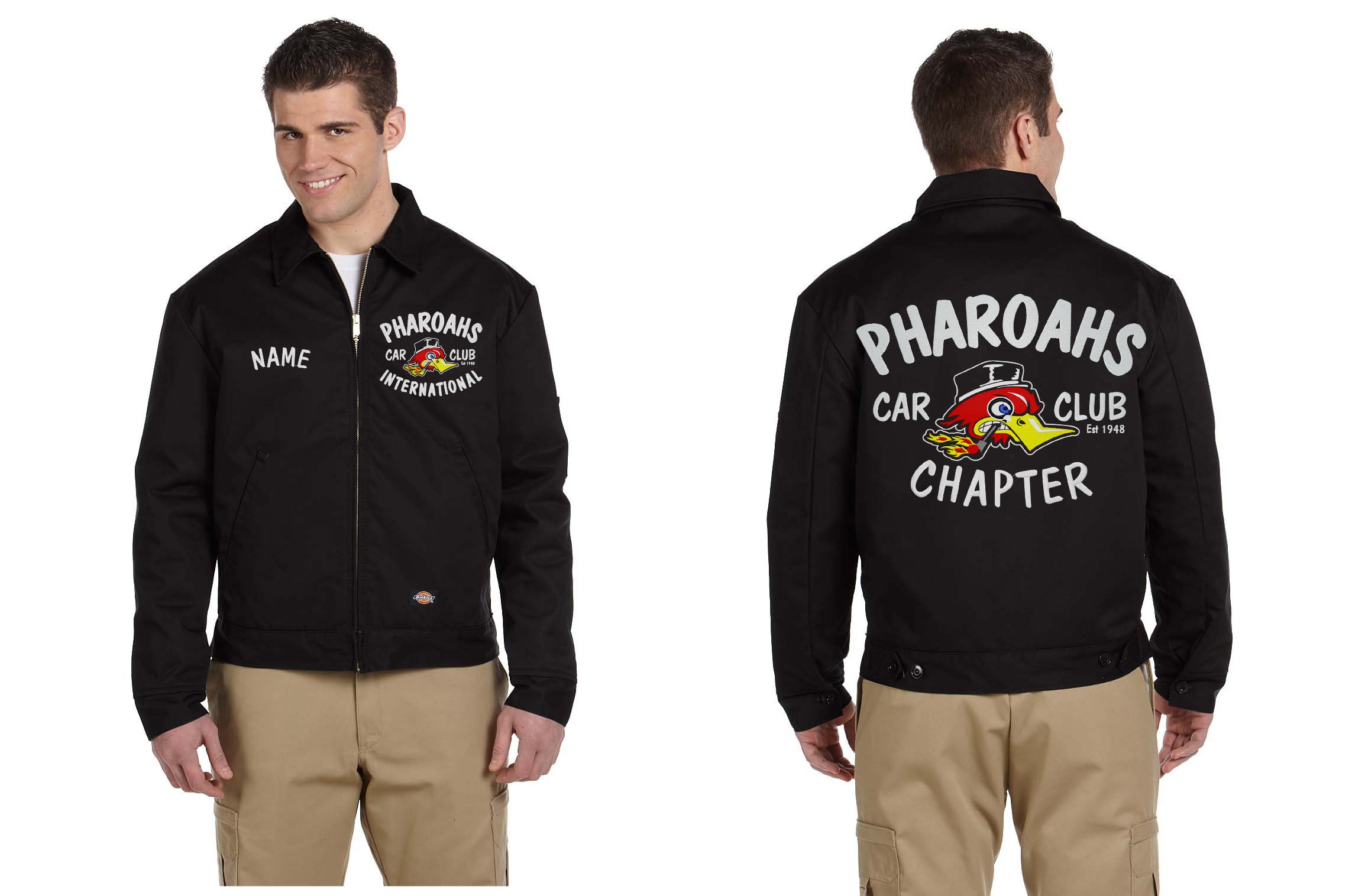 Pharoahs Car Club Eisenhower Jacket (EMBROIDERED)
