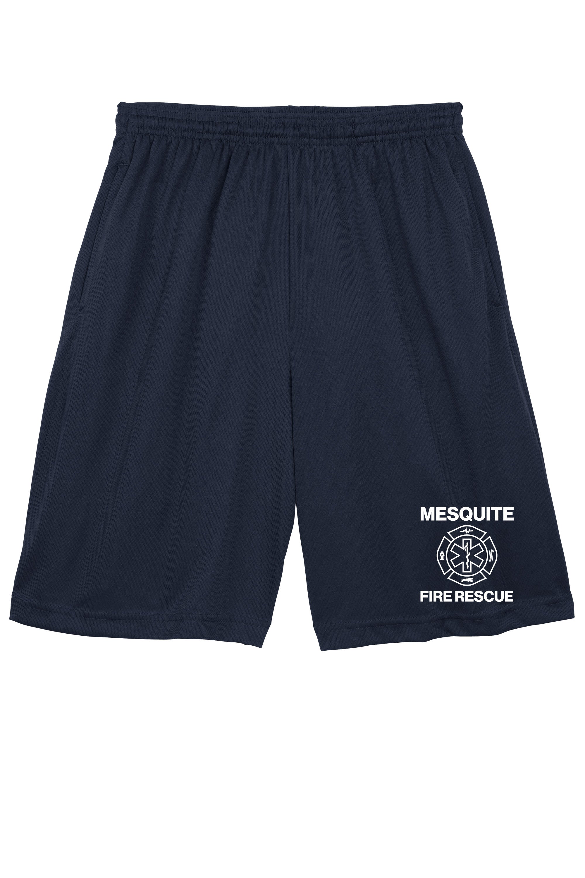 Mesquite Fire Polyester Shorts w/ Pockets