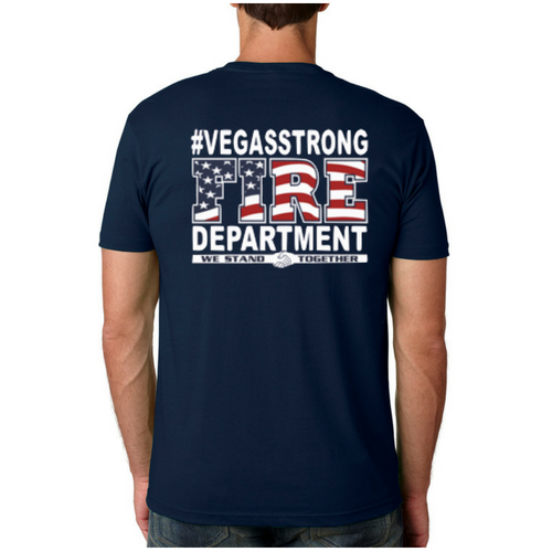 Las Vegas Valley Firefighters Short Sleeve Vegas Strong Duty Shirt