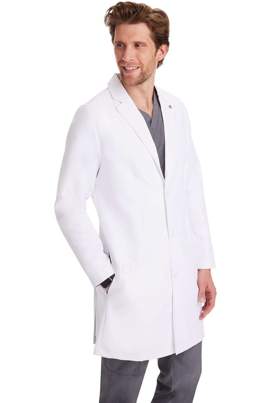 Healing Hands Lyndon Labcoat in White