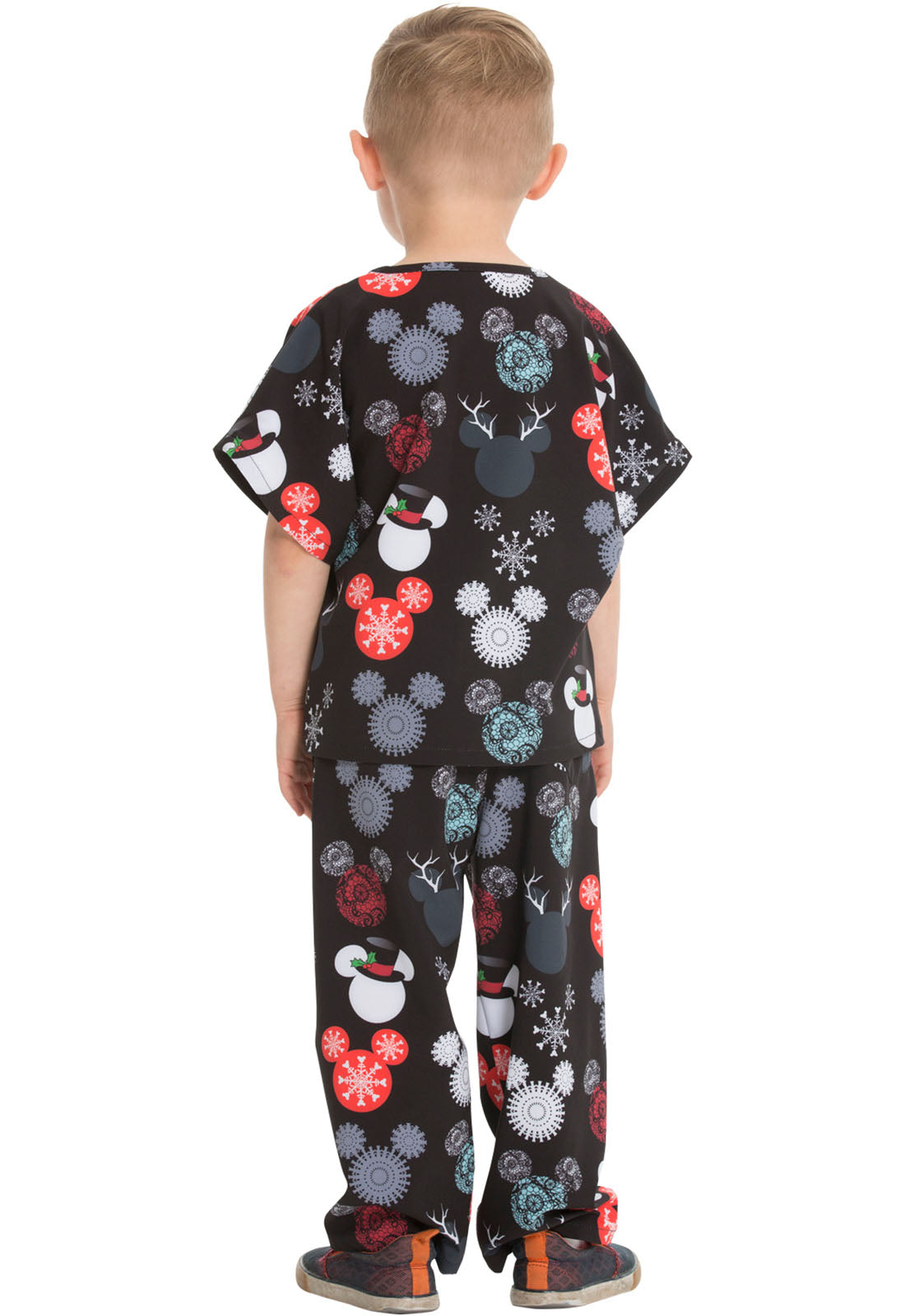 Kids Top and Pant Scrub Set in That's Snow Mickey