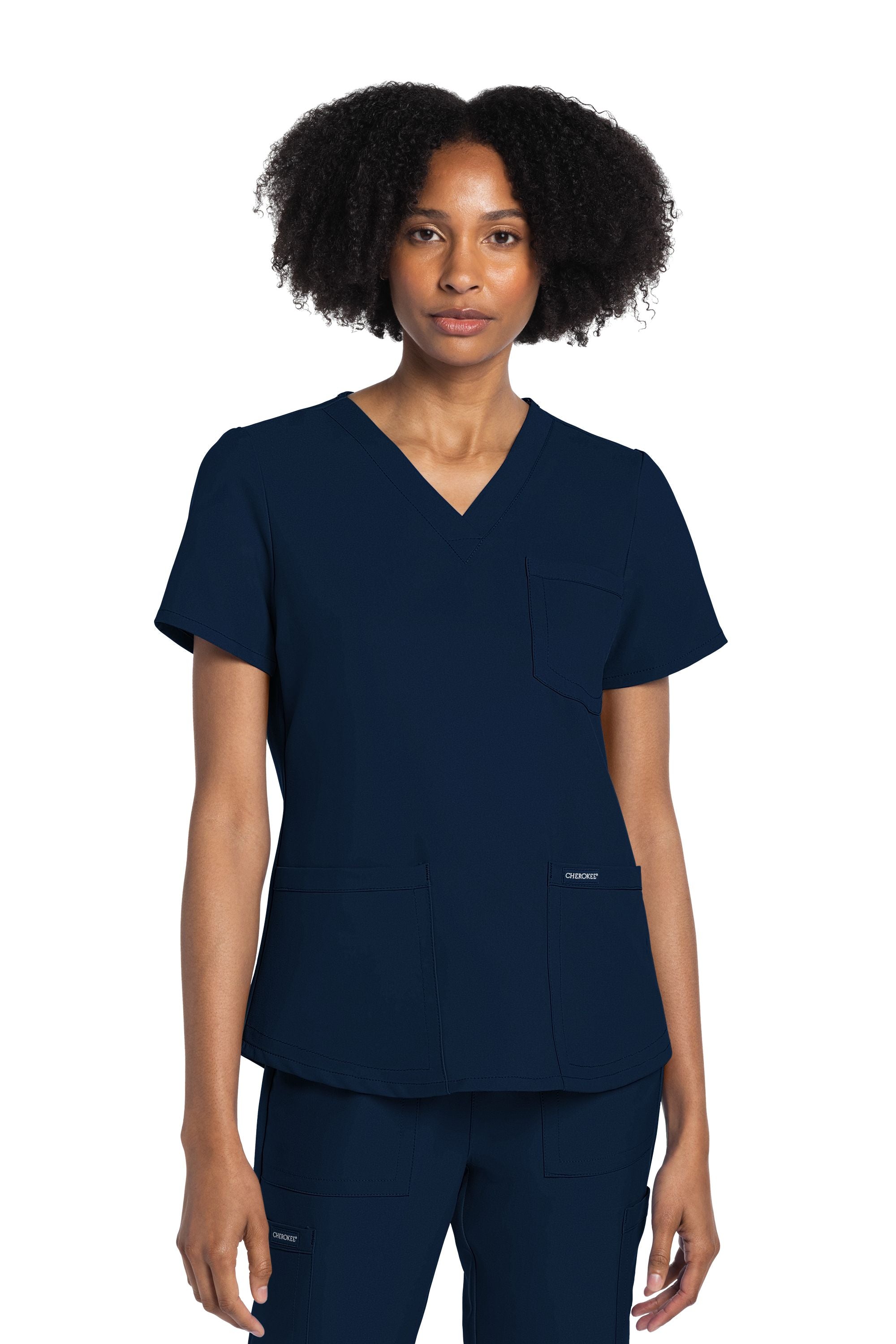 Women's Cherokee Ultra V-Neck 3 Pocket Top