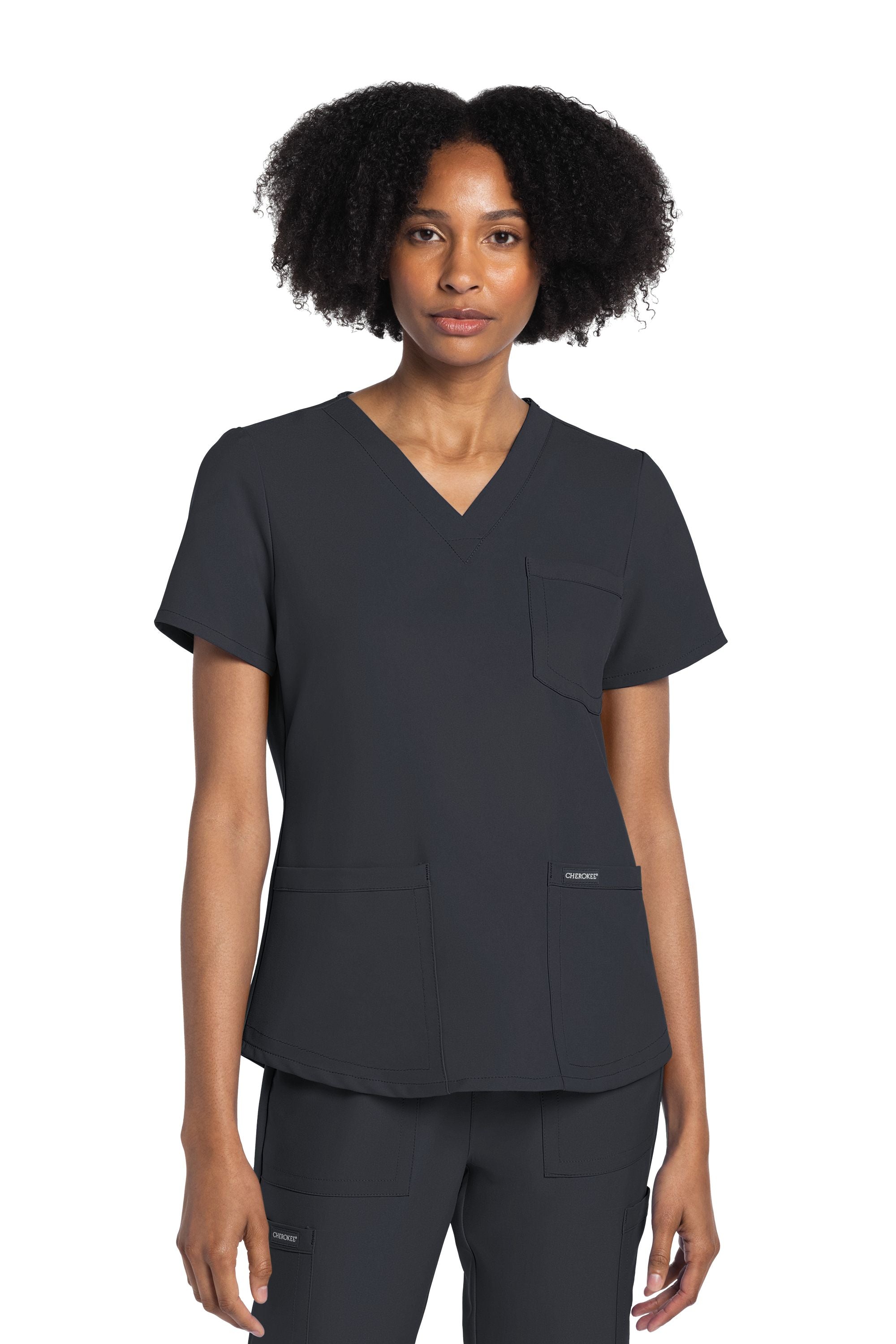 Women's Cherokee Ultra V-Neck 3 Pocket Top