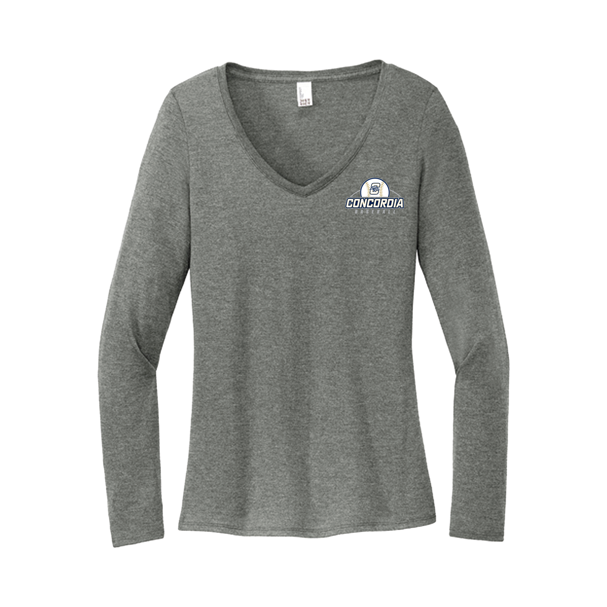 CLSO Women's LS V-Neck | "Concordia Baseball"