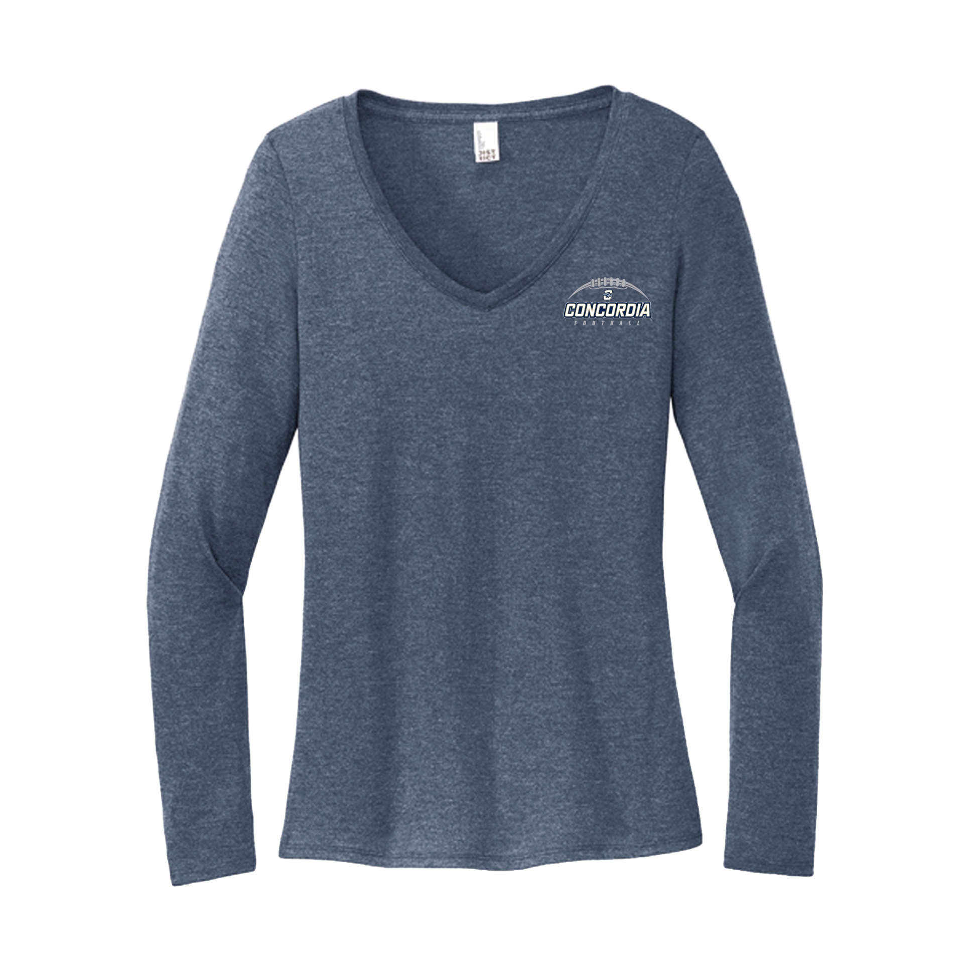 CLSO Women's LS V-Neck | "Concordia Football"