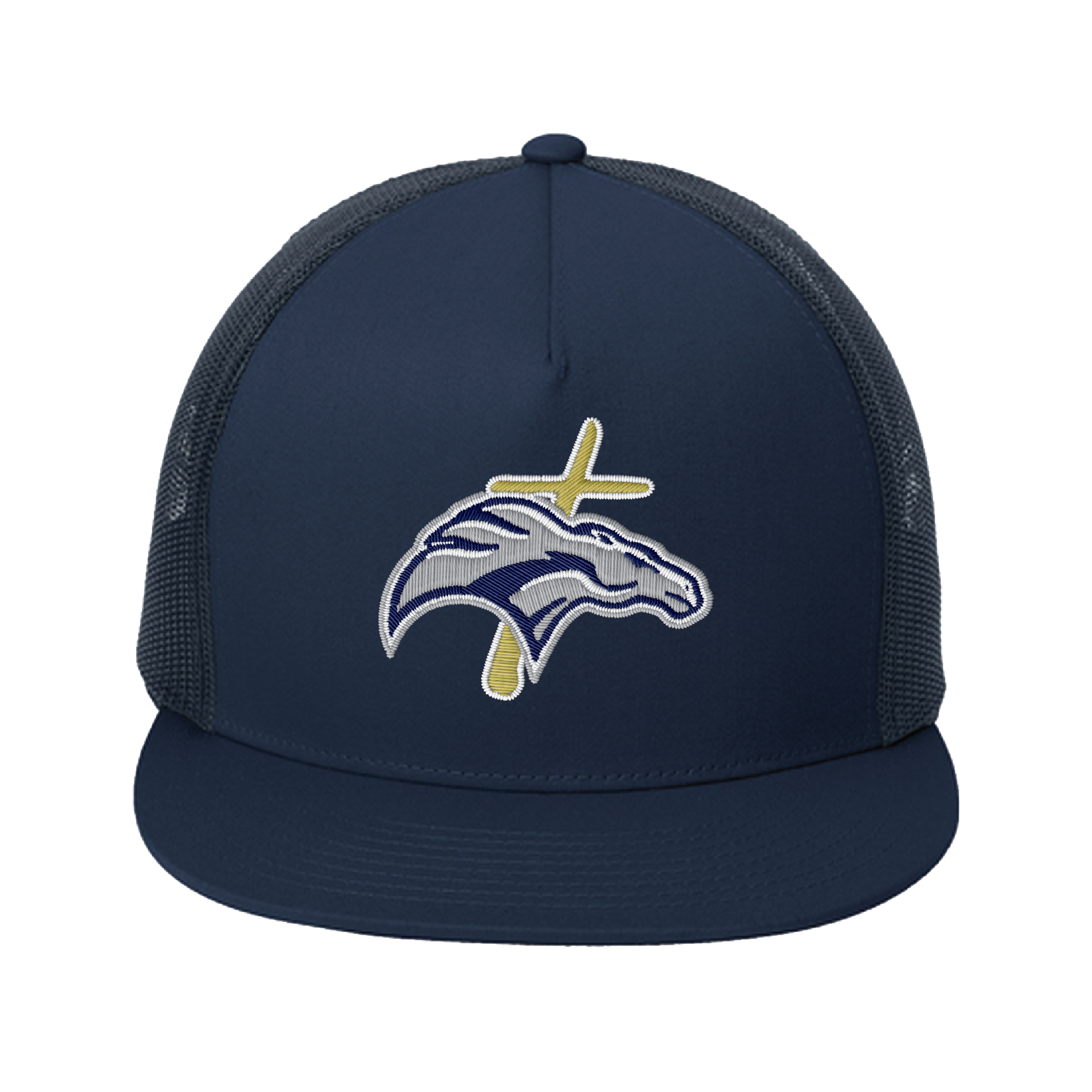 CLSO Flat-Bill Trucker Cap | Mustang + Cross