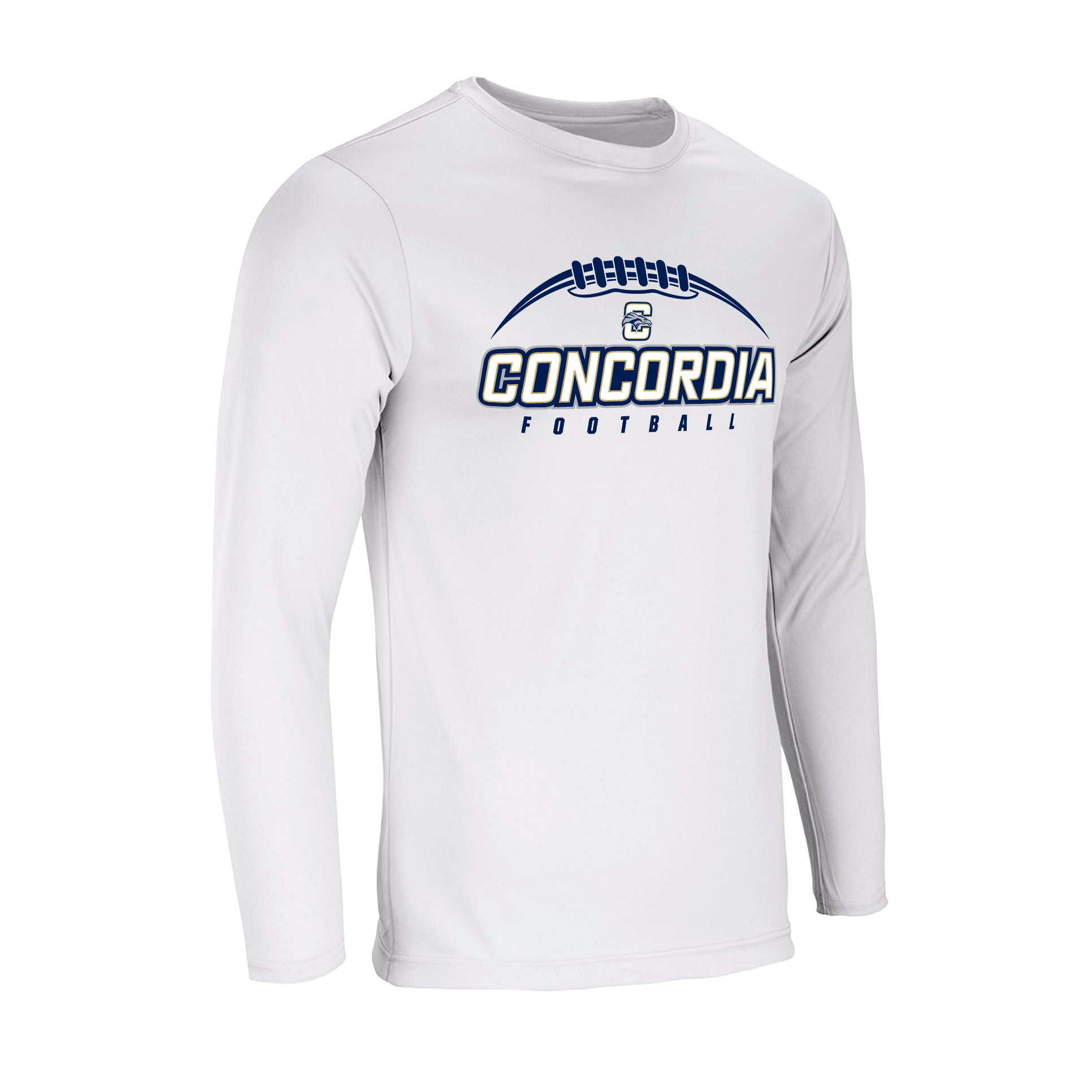 CLSO White LS T-Shirt | "Concordia Football"