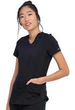 Load image into Gallery viewer, Women&#39;s Balance V-Neck Scrub Top with Zip Pocket